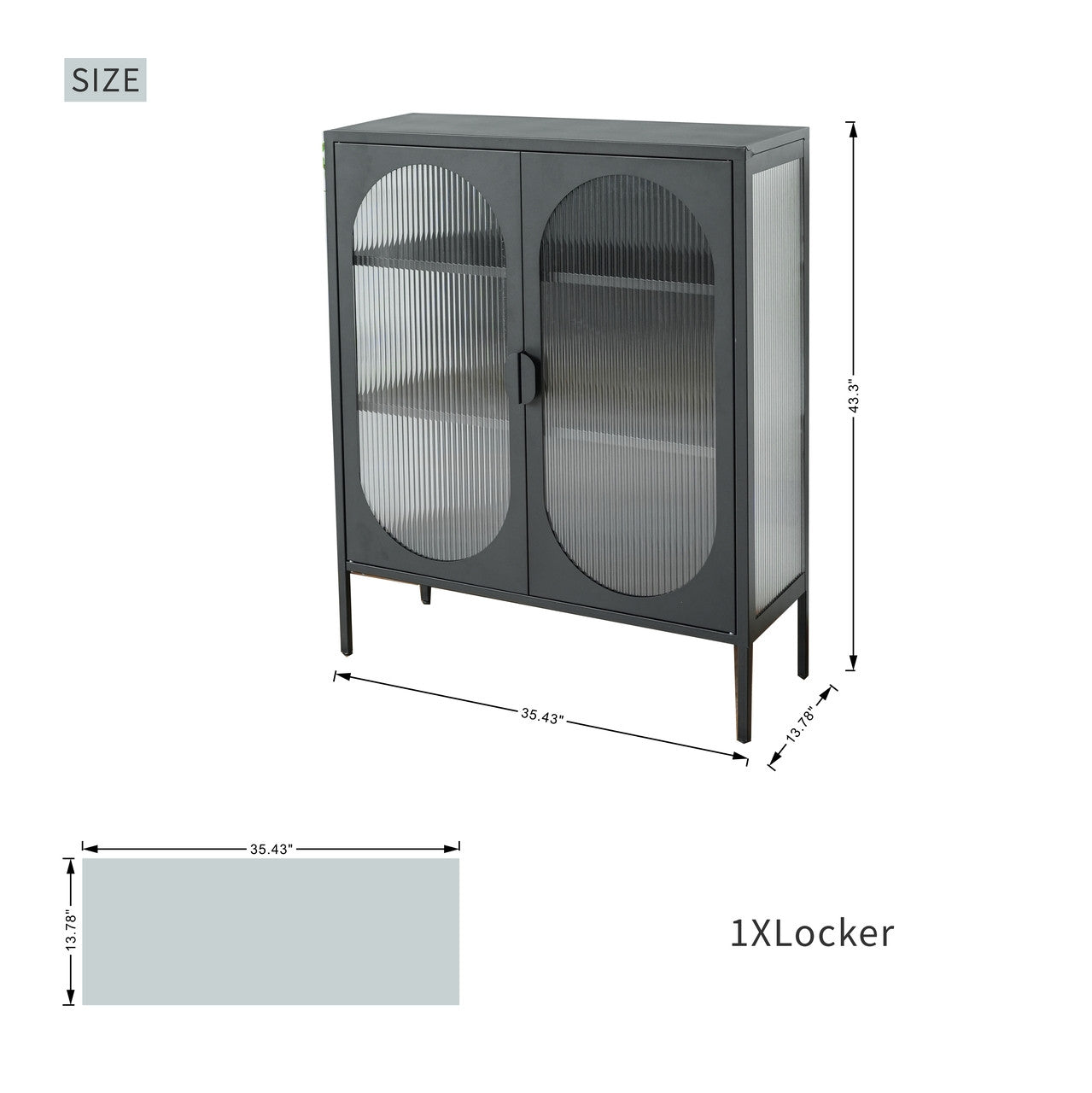 Cold rolled steel super thick long iris glass peep proof iron locker