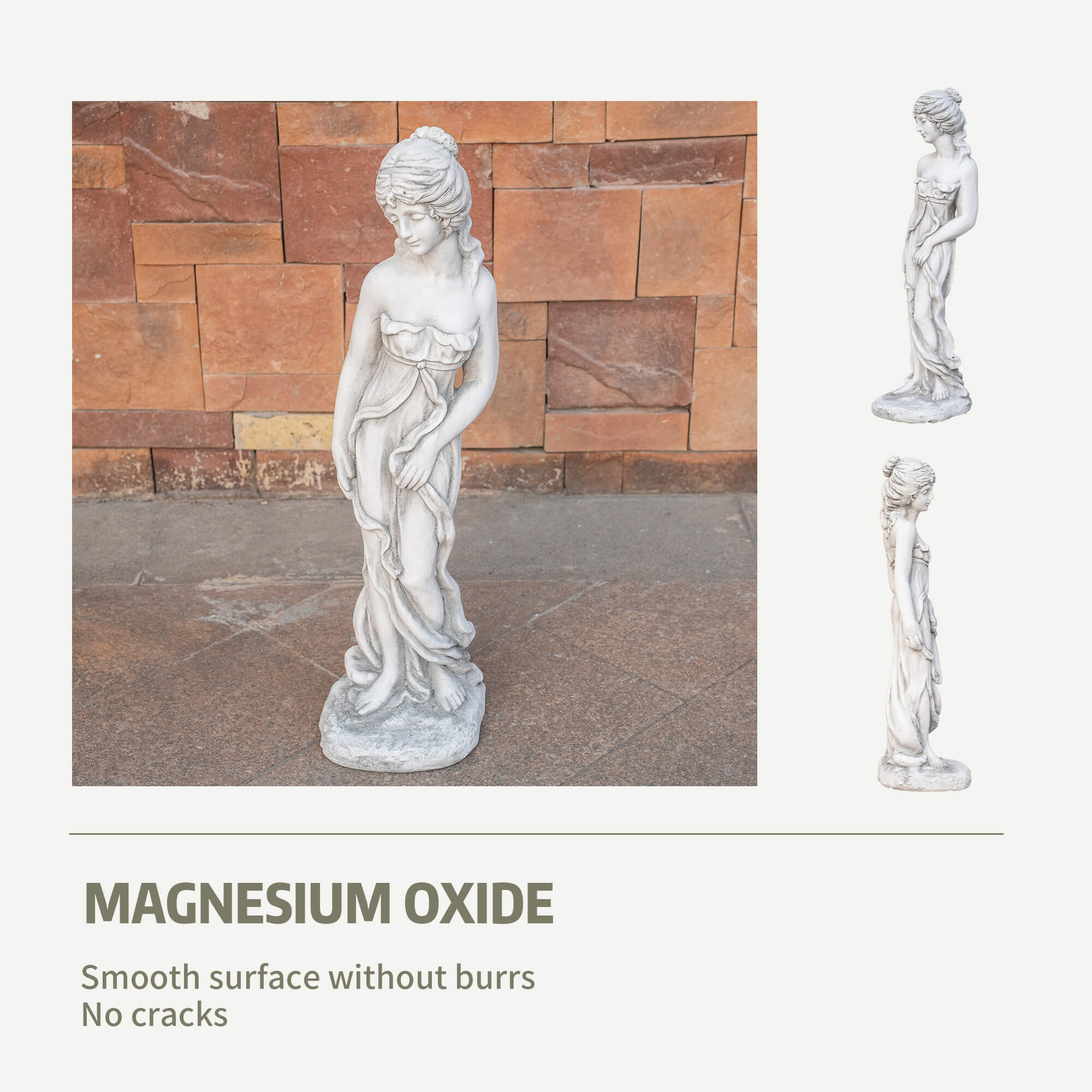 Premium Magnesium Oxide Sculpture – Elegant Venus Figurine, Lifelike Design