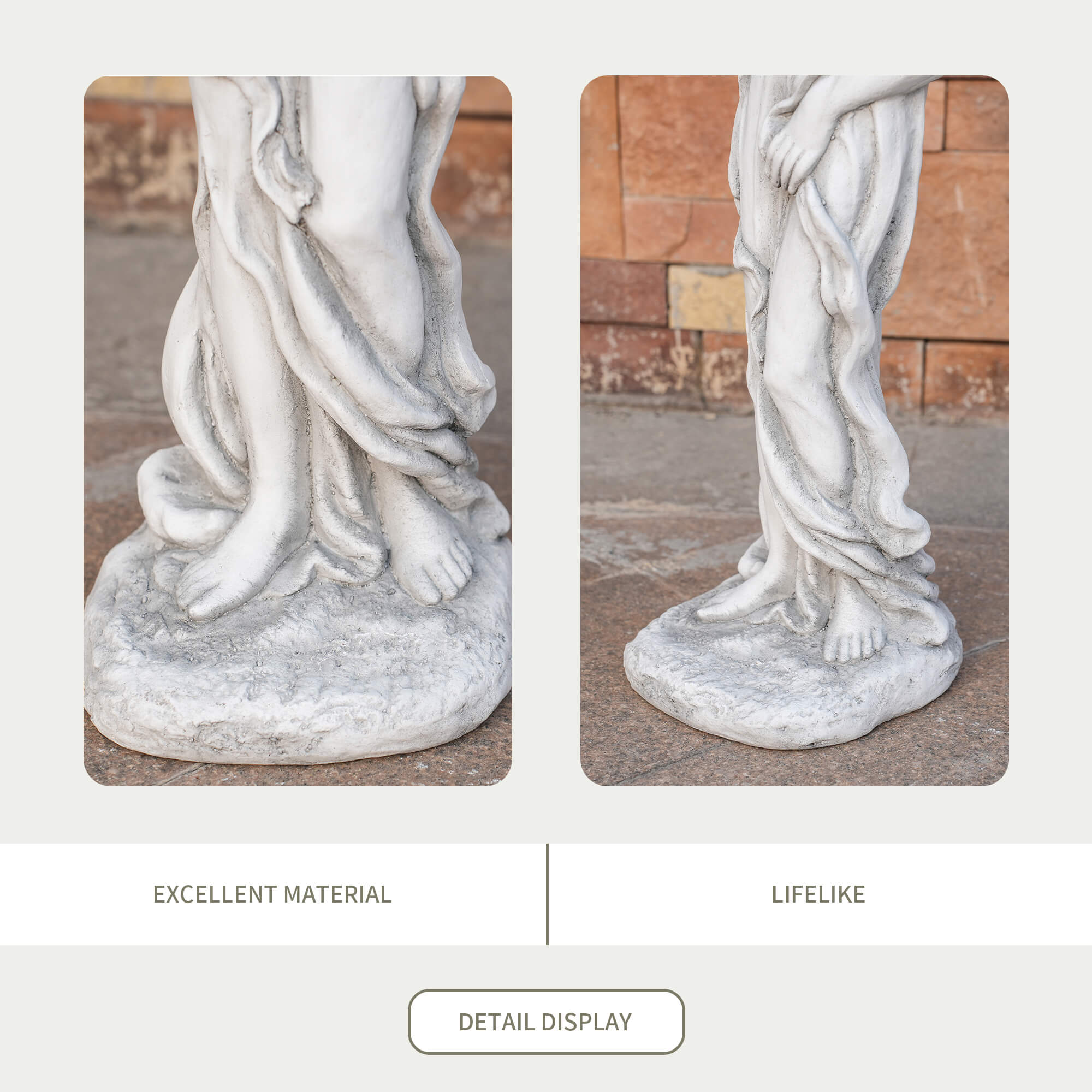 Premium Magnesium Oxide Sculpture – Elegant Venus Figurine, Lifelike Design