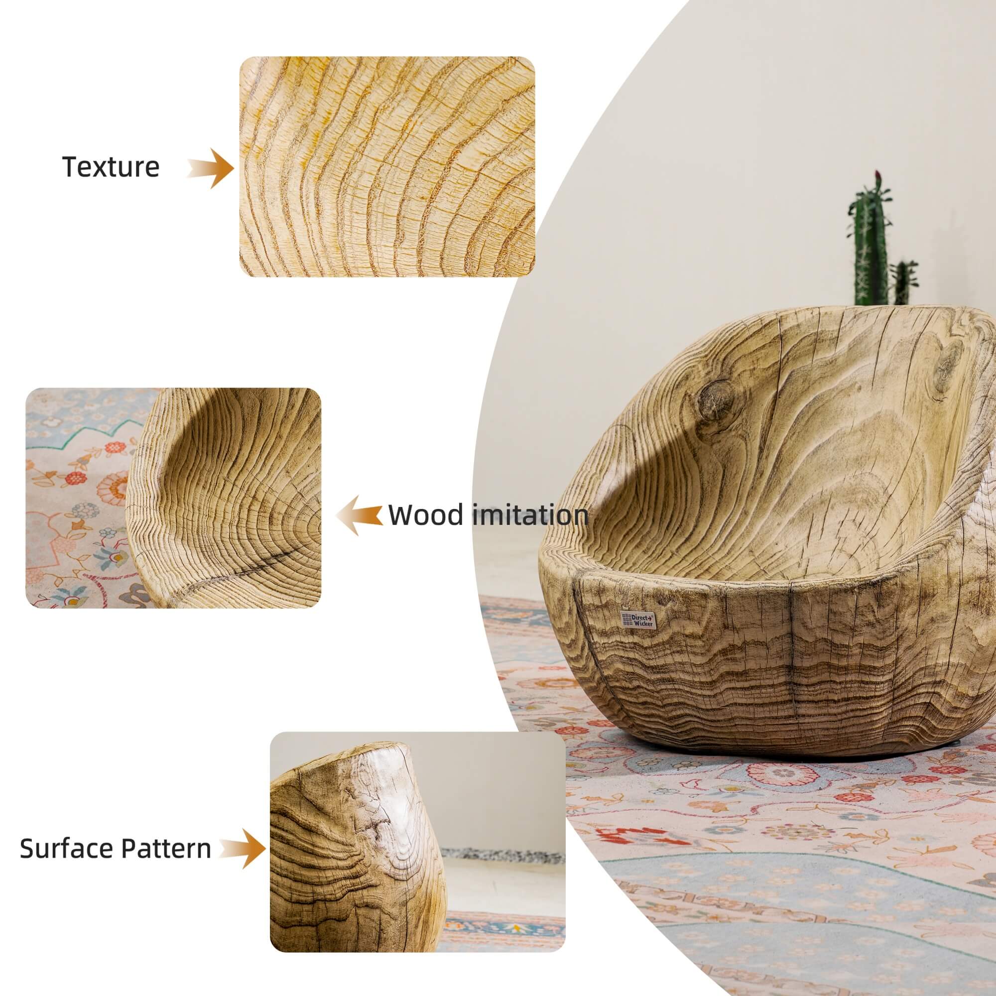 Single Seat Sofa Chair (Small) – Terrafab Composite Material（PAC-24920SC）