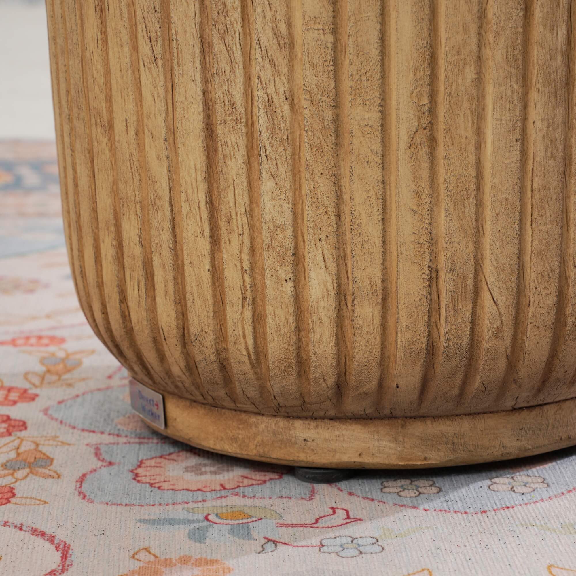 Brown Side Table with Ice Bucket – Terrafab Composite Material（PAT-24917IB）