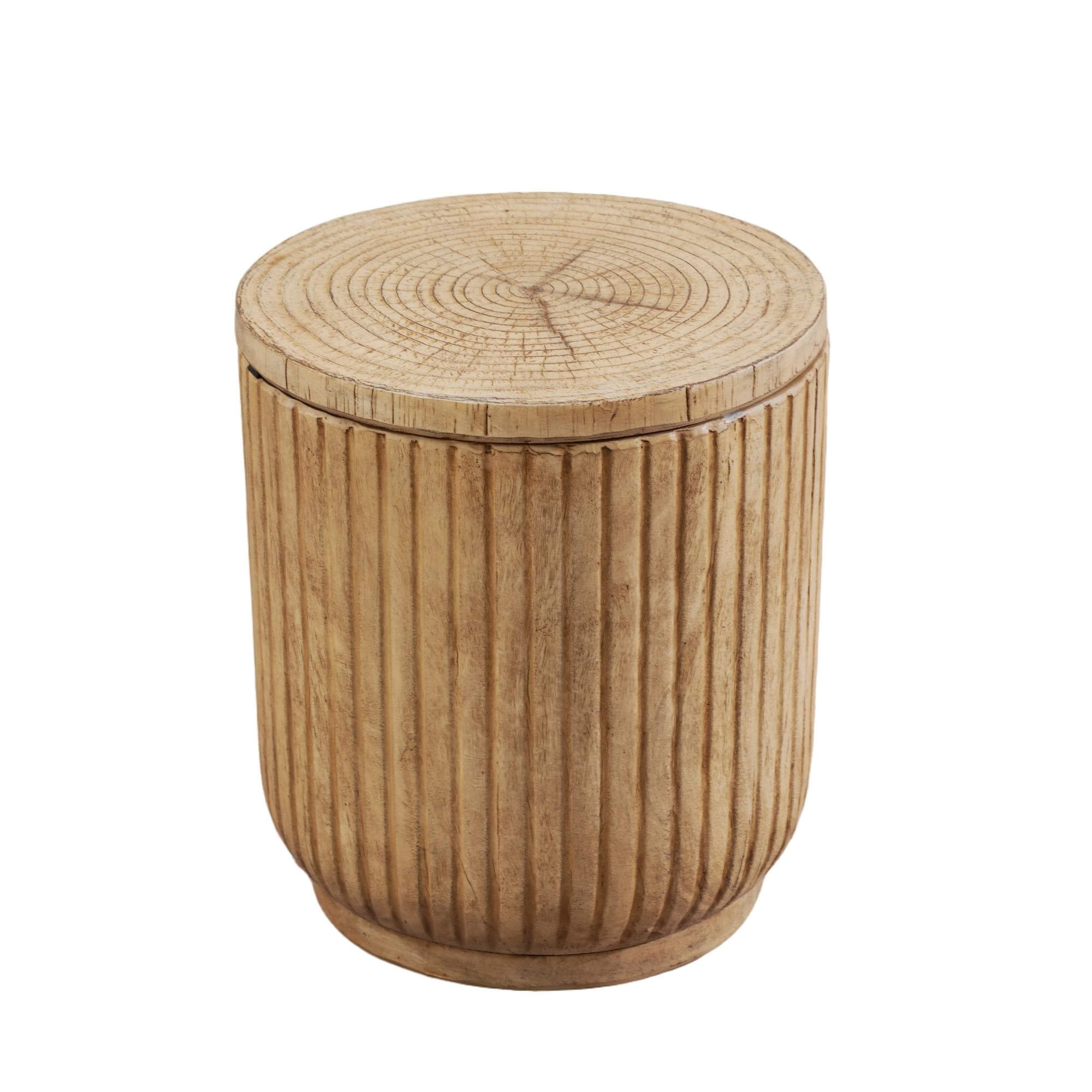Brown Side Table with Ice Bucket – Terrafab Composite Material（PAT-24917IB）