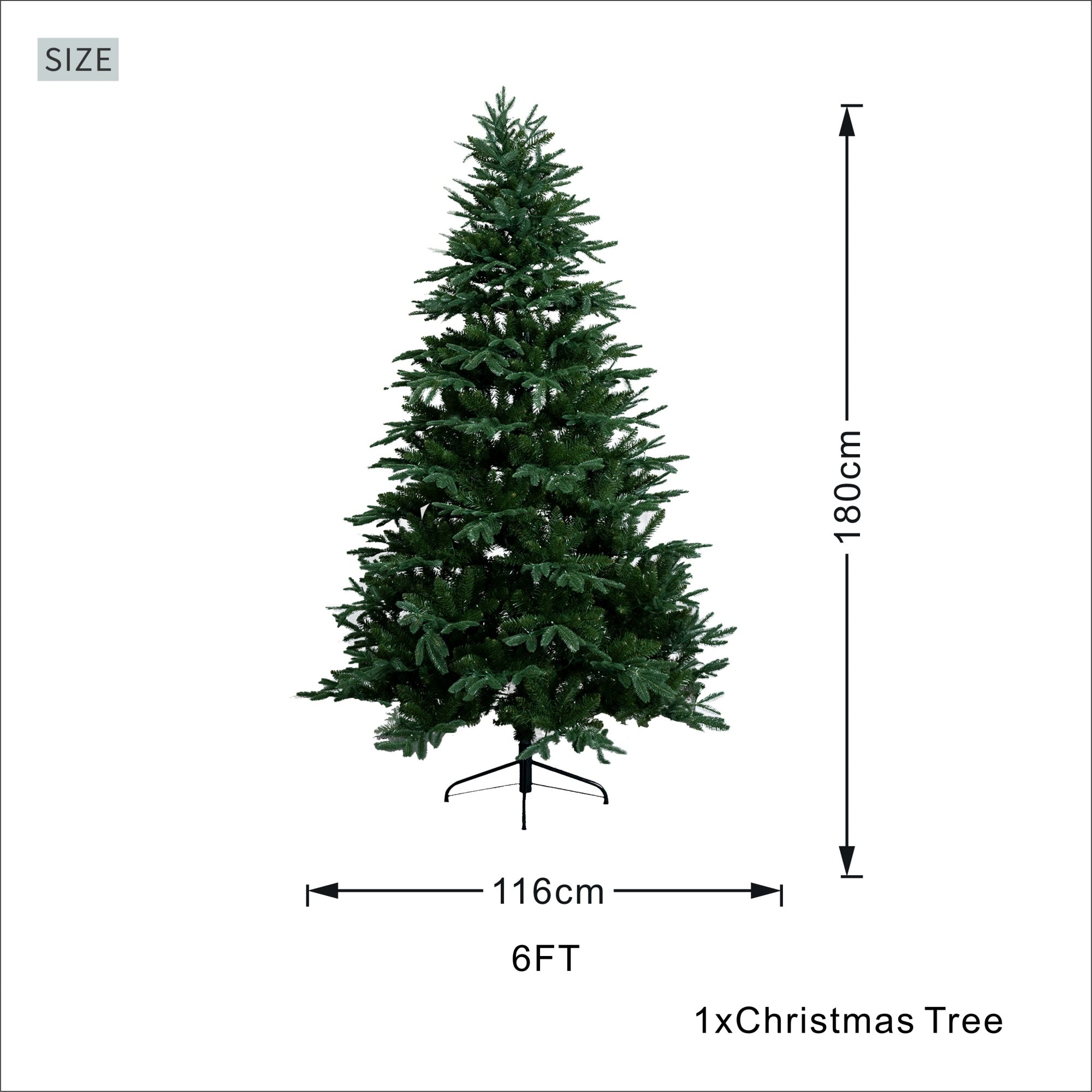 Artificial Christmas Tree – 6FT / 7FT Classic Green Holiday Decoration（PJT-2503）