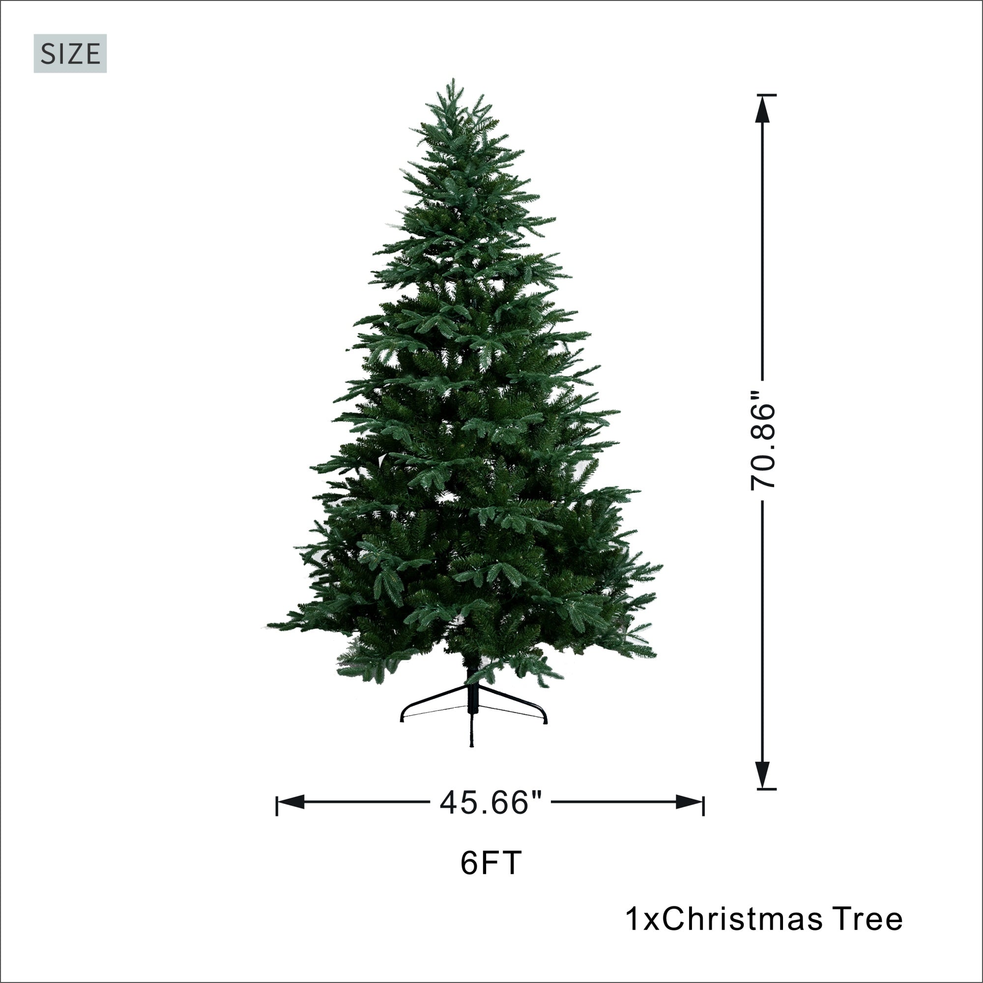 Artificial Christmas Tree – 6FT / 7FT Classic Green Holiday Decoration（PJT-2503）