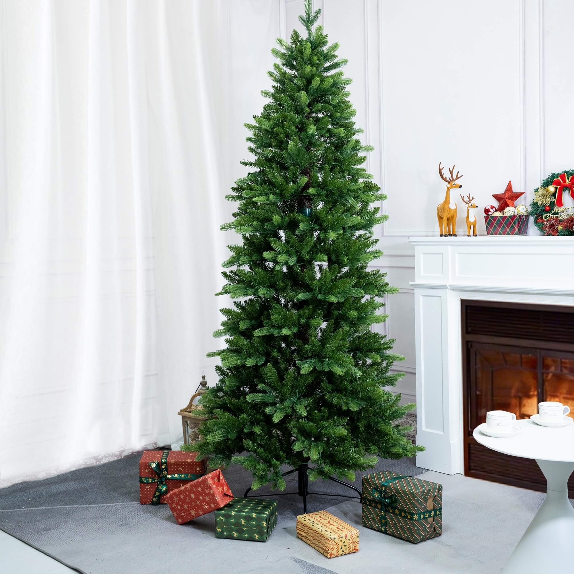 Artificial Christmas Tree – 6FT / 7FT Classic Green Holiday Decoration（PJT-2505）