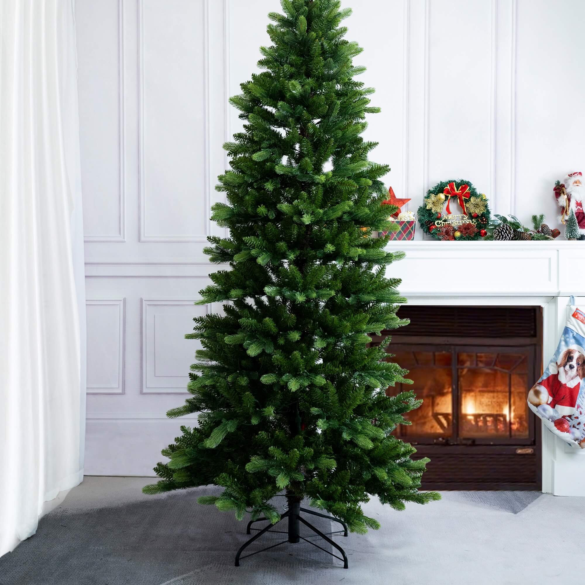 Artificial Christmas Tree – 6FT / 7FT Classic Green Holiday Decoration（PJT-2505）
