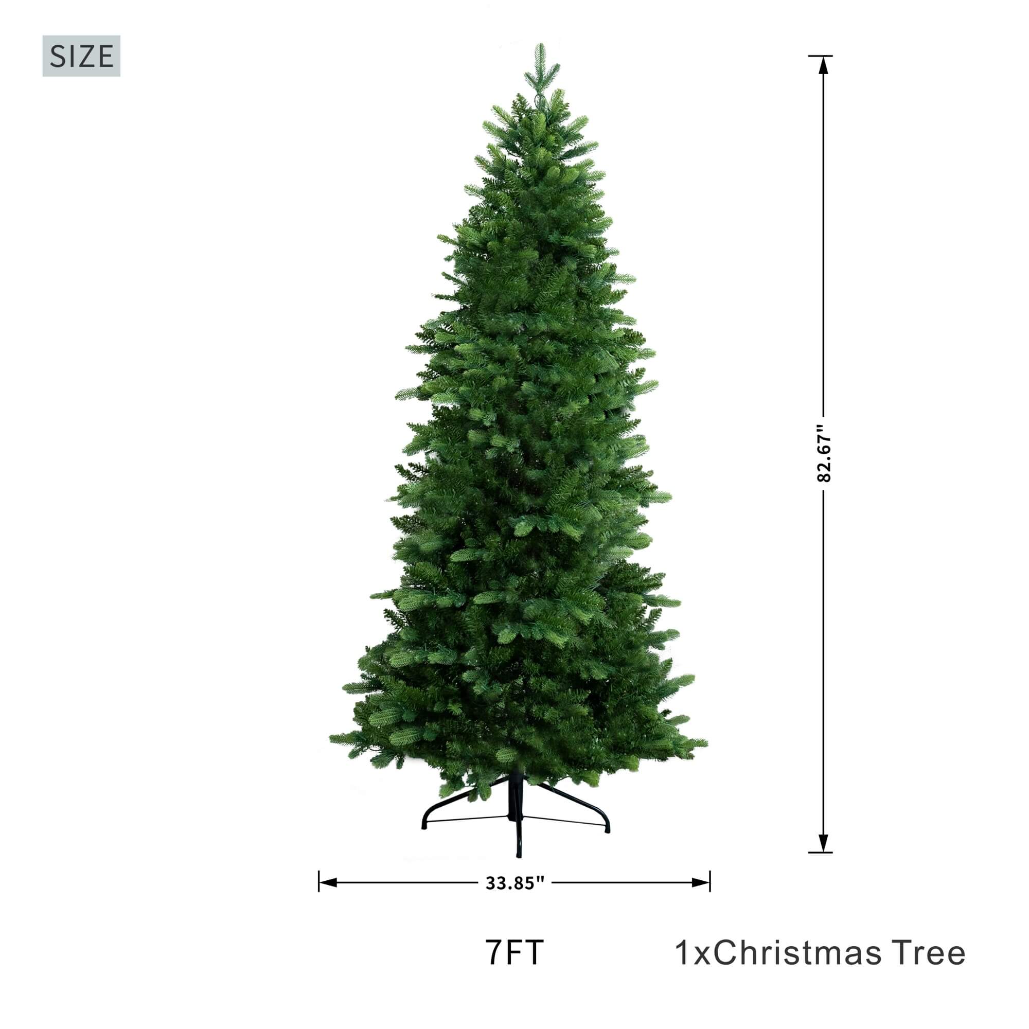 Artificial Christmas Tree – 6FT / 7FT Classic Green Holiday Decoration（PJT-2505）