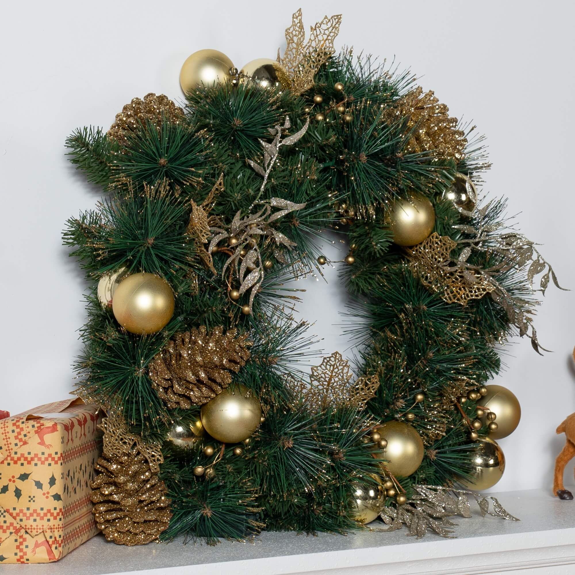 Artificial Christmas Wreath Collection – 60cm (PJW-2510 / PJW-2512)