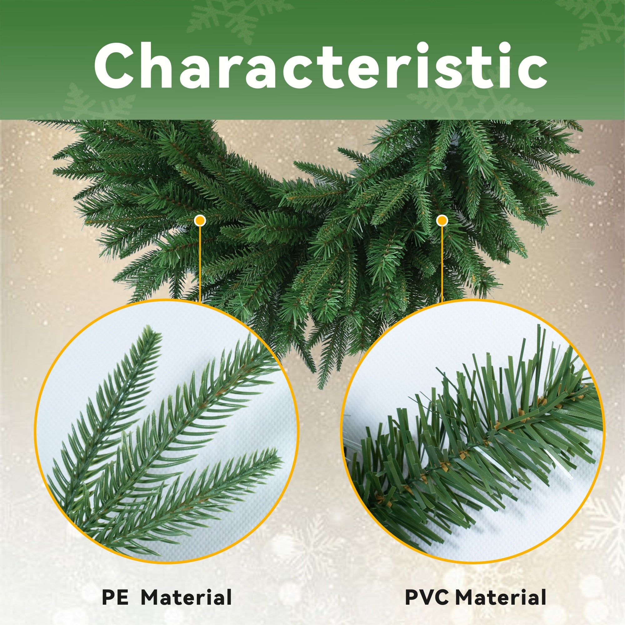 Artificial Christmas Wreath Collection – 60cm (PJW-2510 / PJW-2512)