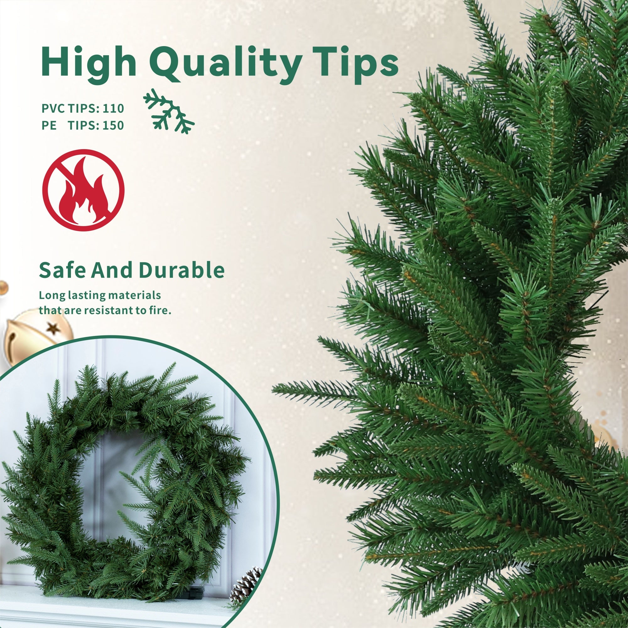 Artificial Christmas Wreath Collection – 60cm (PJW-2510 / PJW-2512)