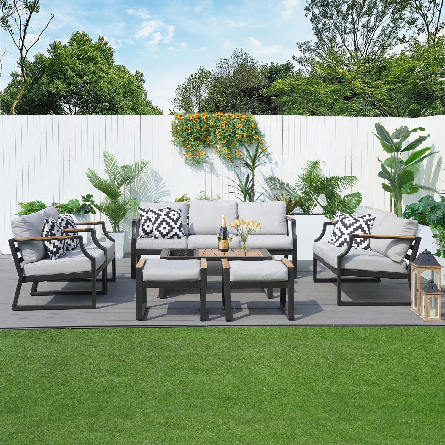 Conversation Sofa with Drink Cooler (PAS-2101)