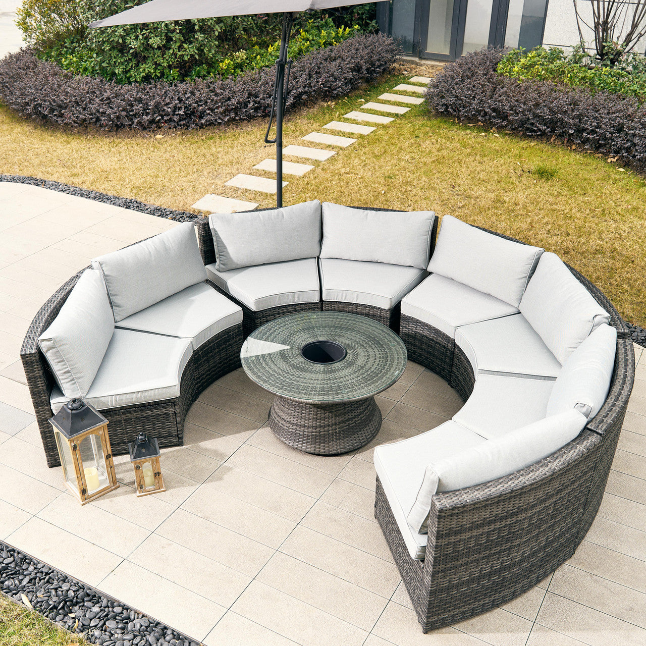 Product includes: eight single sofas  +one coffee table