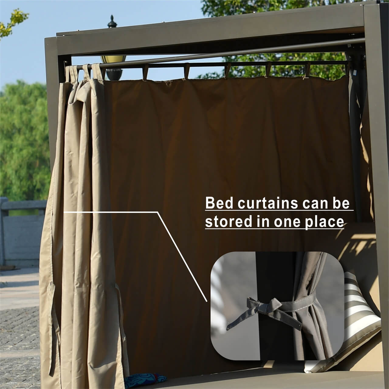Details of Curtains and Cushion Covers for Whole Set of PAL-1129B 