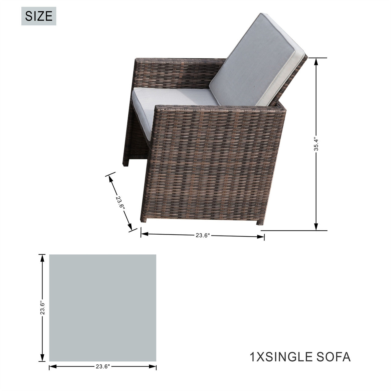 Size of Size of Rectangular Dining Chair
