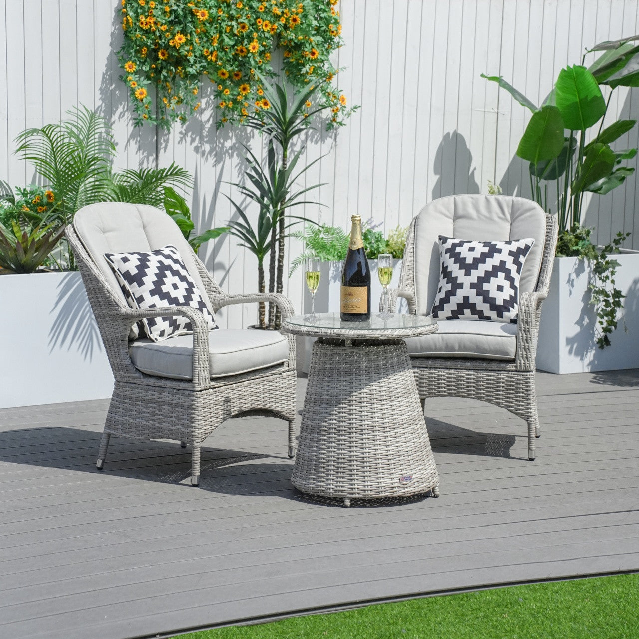 Parma 3-Piece Outdoor Bistro Set (PAD-1708)