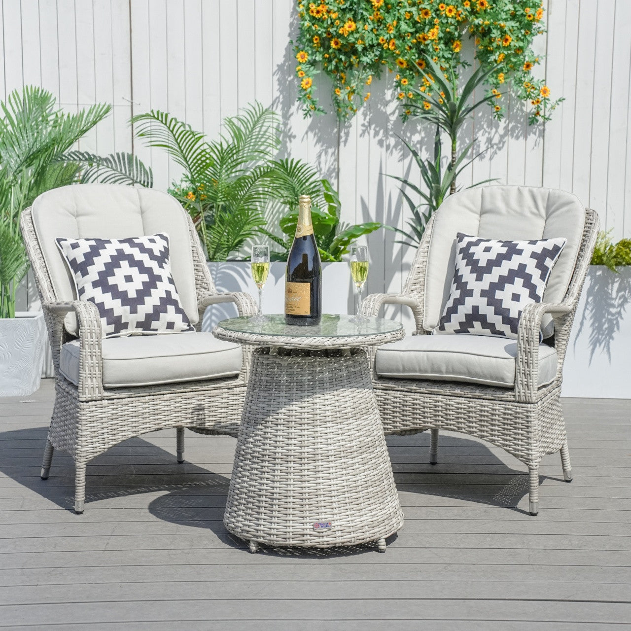 2-Person Round Bistro Table 21"Dx23"H (Model PAD-1708-Table)