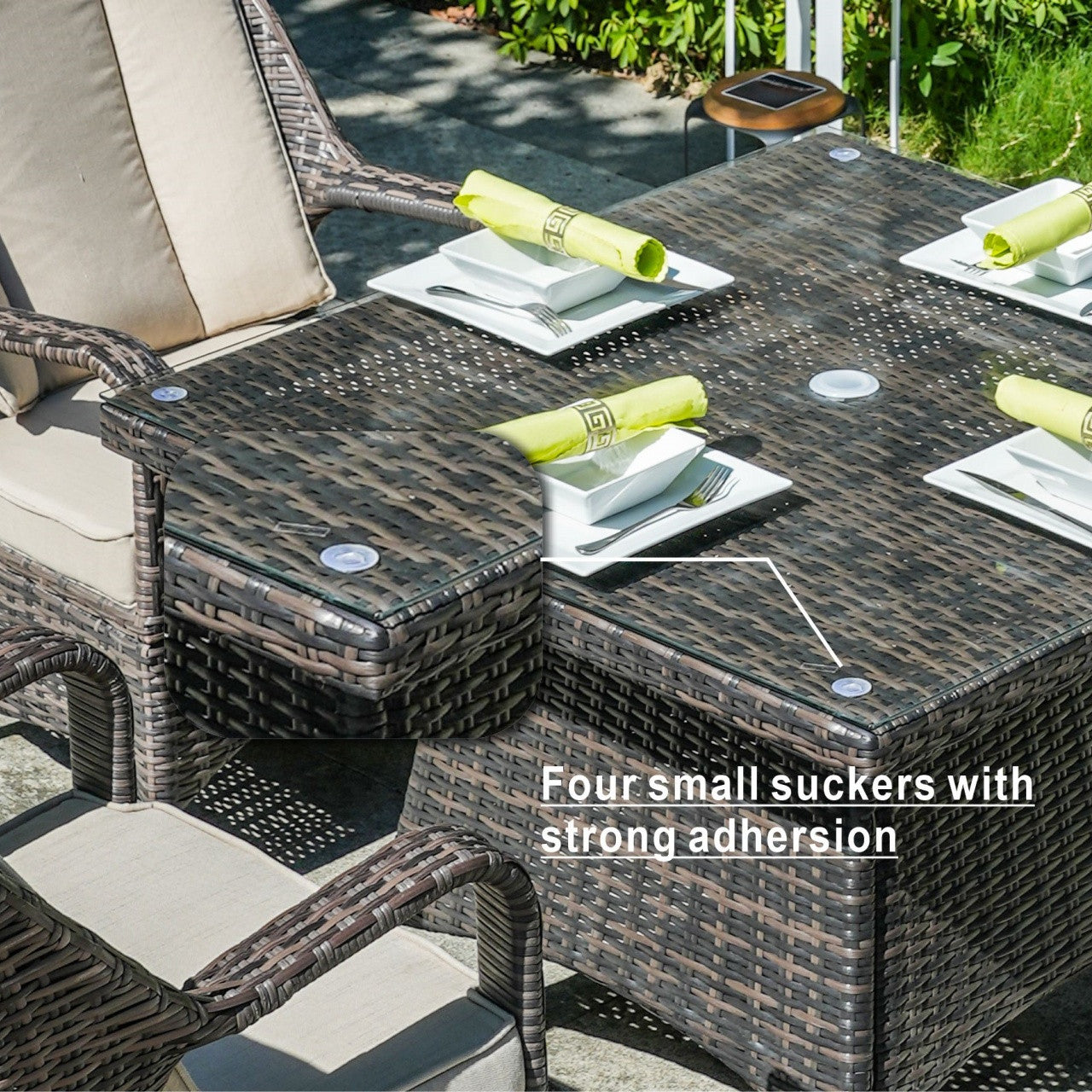 4-Seat Cube Outdoor Dining Table (PAD-1710-Table)