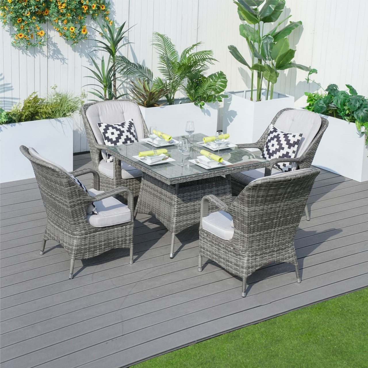 4-Seat Cube Outdoor Dining Table (PAD-1710-Table)