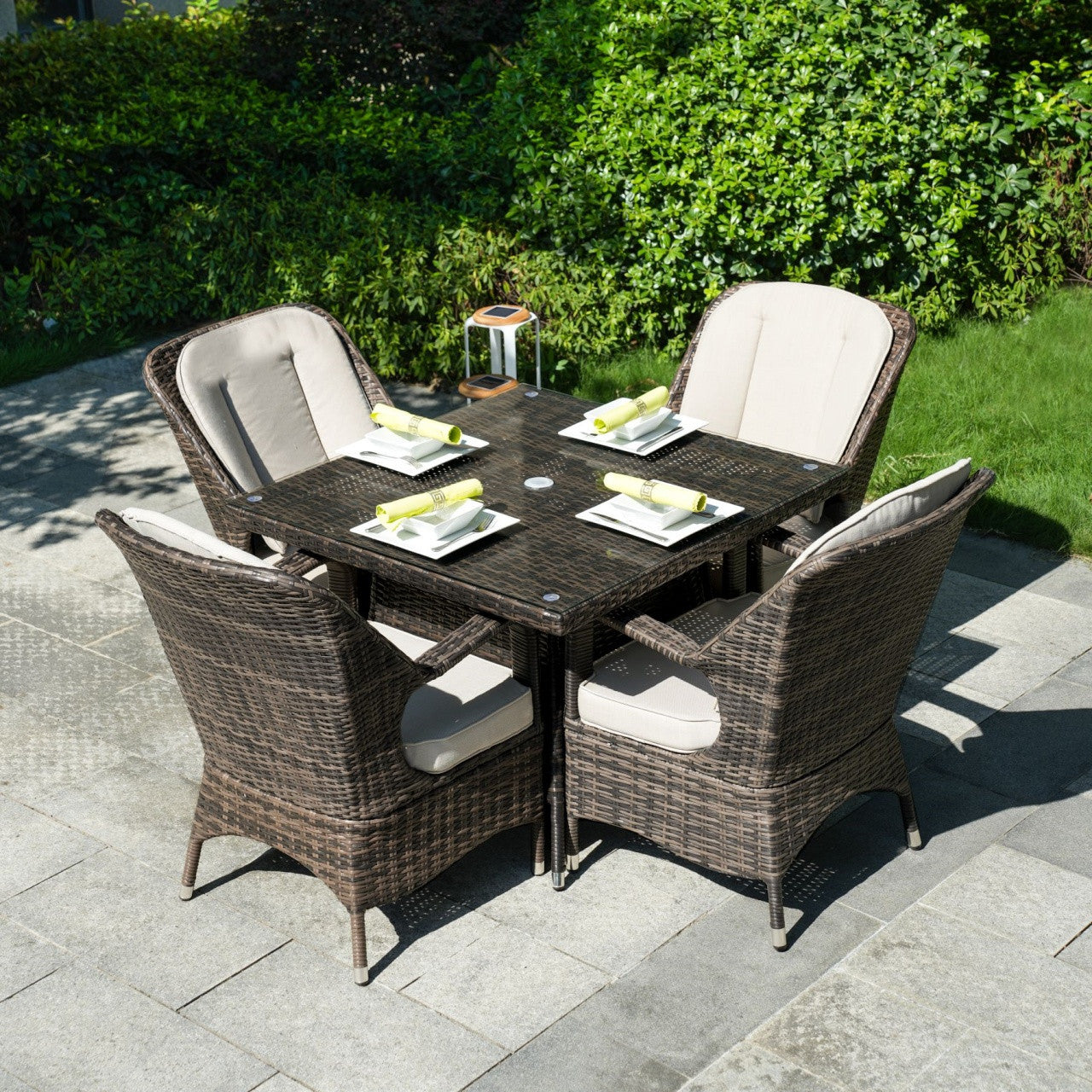 4-Seat Cube Outdoor Dining Table (PAD-1710-Table)