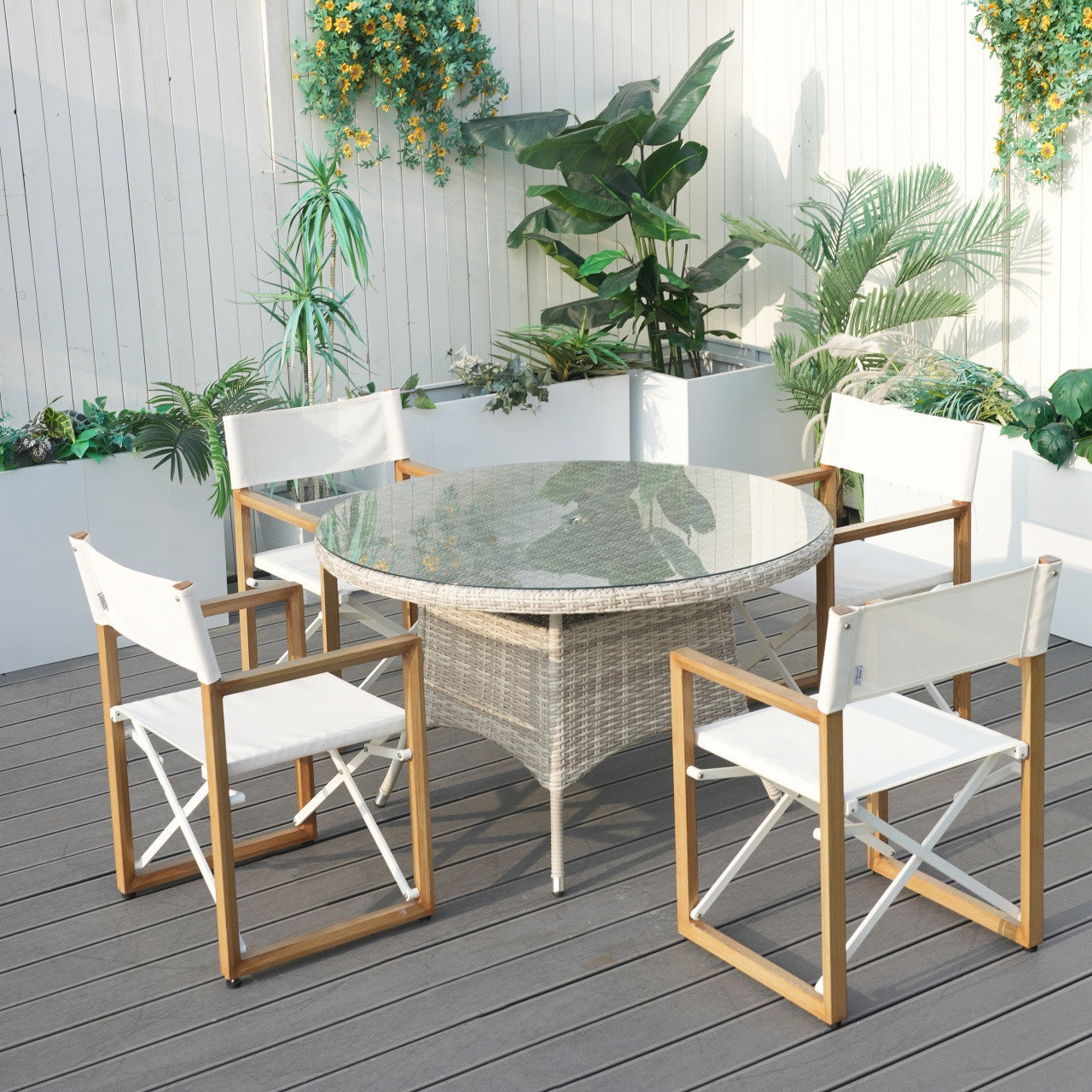 4-Seat Round Outdoor Dining Table (PAD-1709-Table)