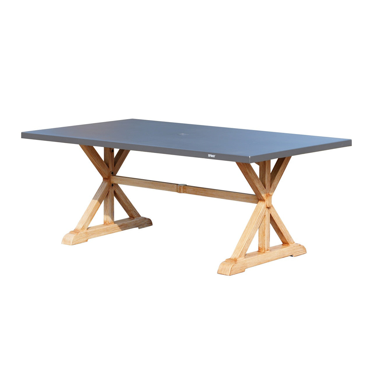 Direct Wicker 6-Person Aluminum Rectangular Outdoor Dining Table (Model PAD-2340TA)
