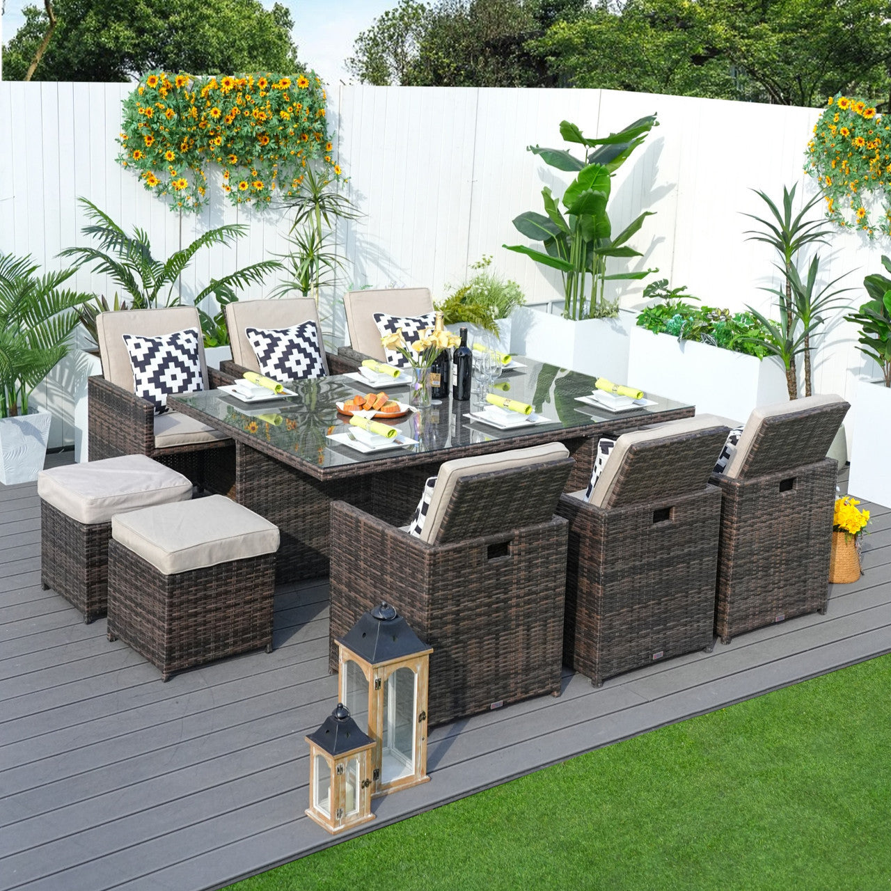 6-Seat Rectangular OutdoorDining Table (PAD-3234-Table)