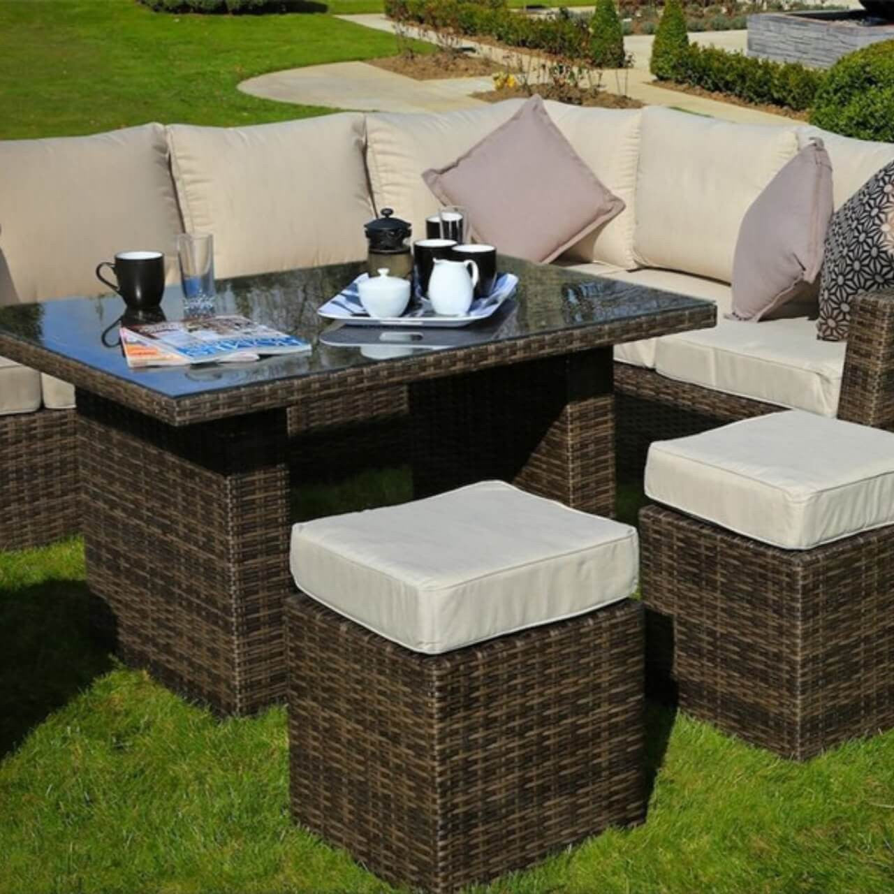 Direct Wicker 8-Piece Patio Seating Sofa Set 