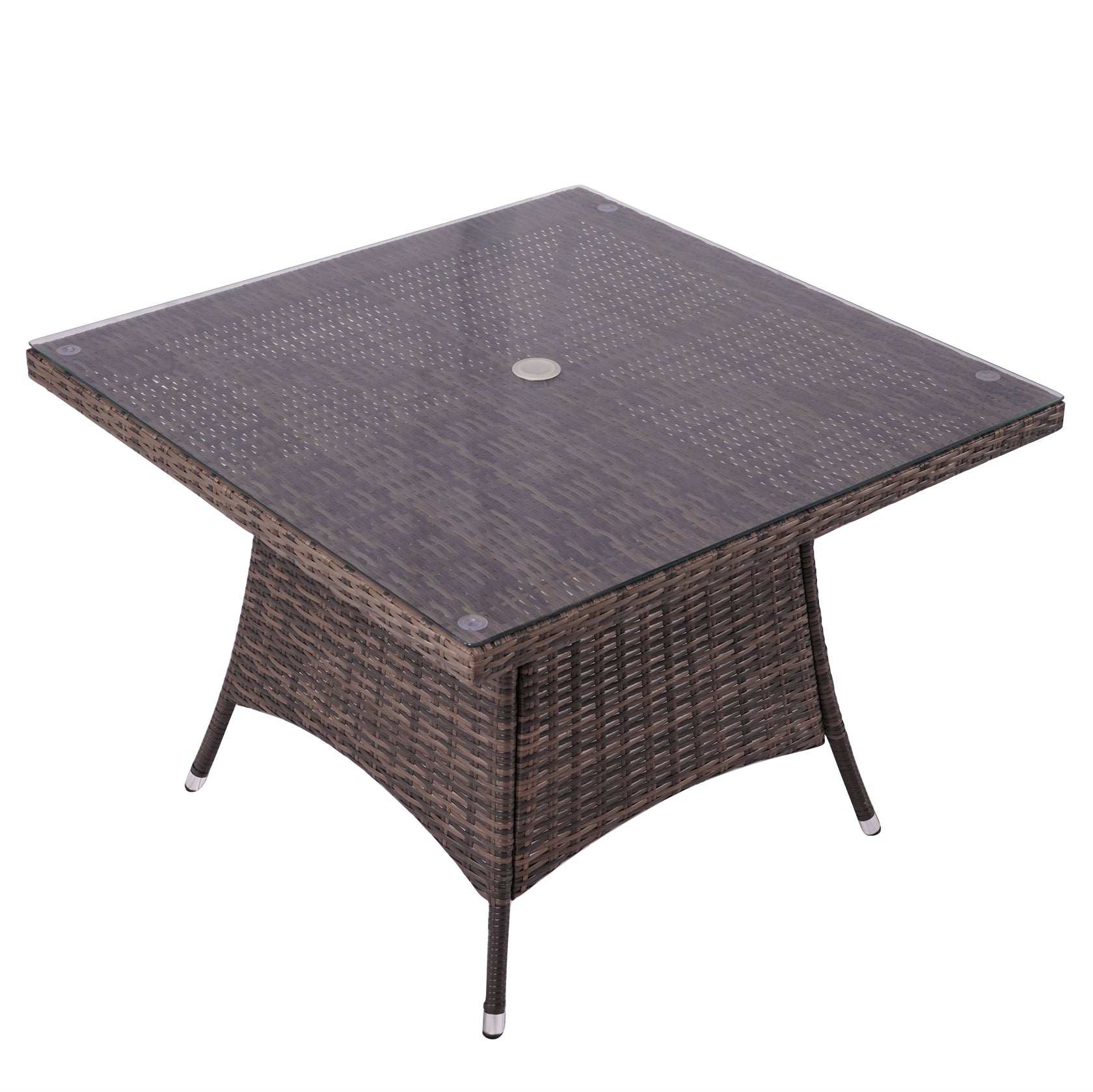 Hampton 4-Seat Outdoor Dining Set – Square Dining Table (PAD-1710+1122)