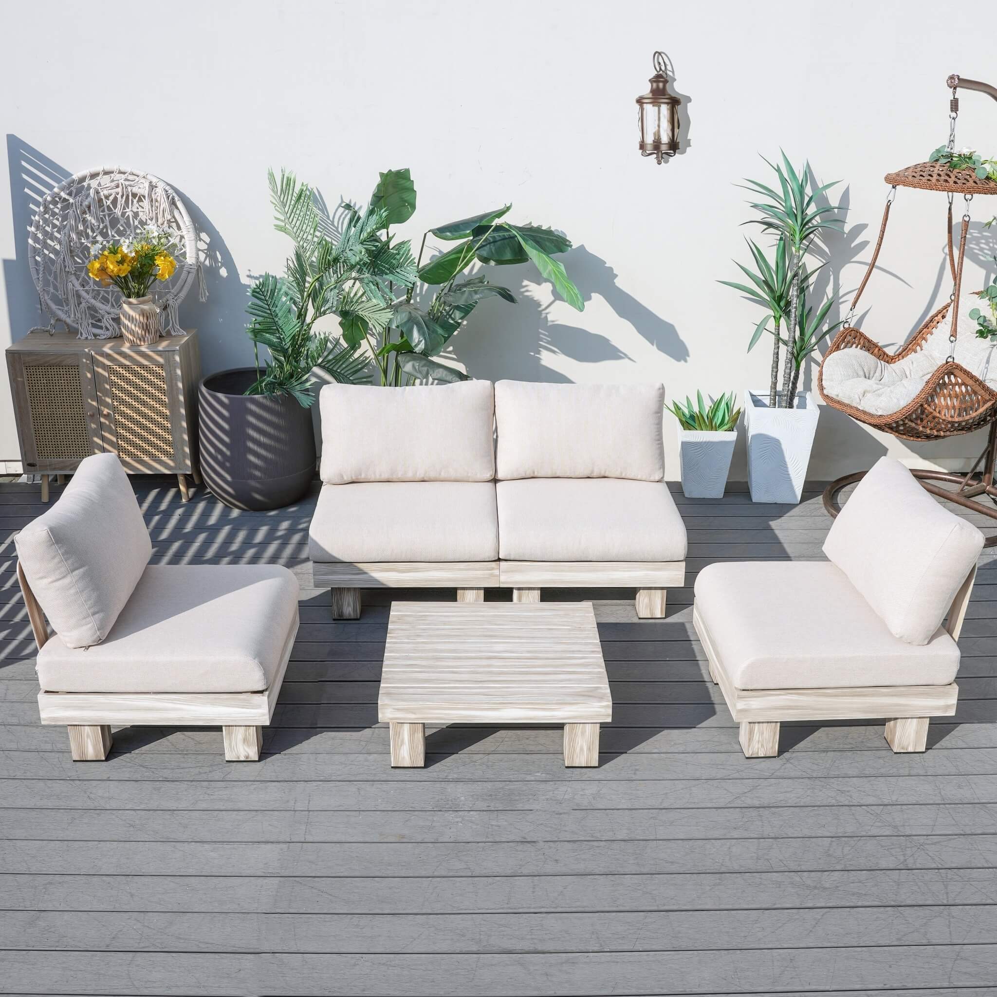 Monterey Modular Armless 4-Seat Sofa Set (PAS-2150-4S-Armless-SET)