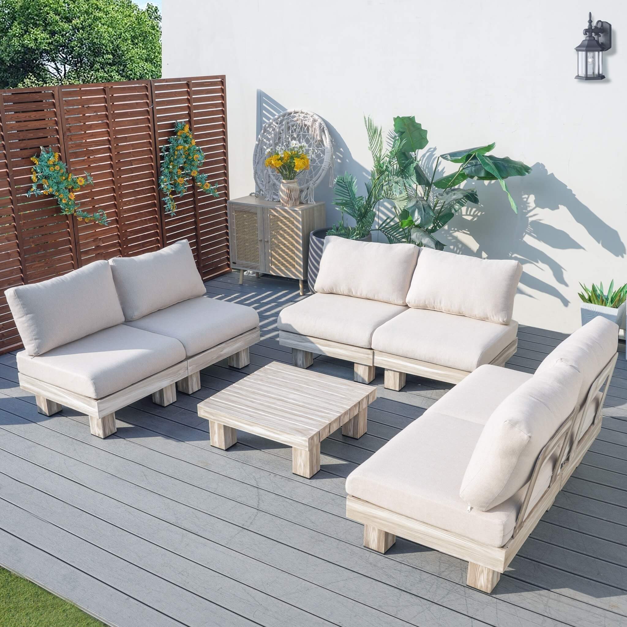 Monterey Modular Armless 6-Seat Sofa Set (PAS-2150-6S-Armless-SET)