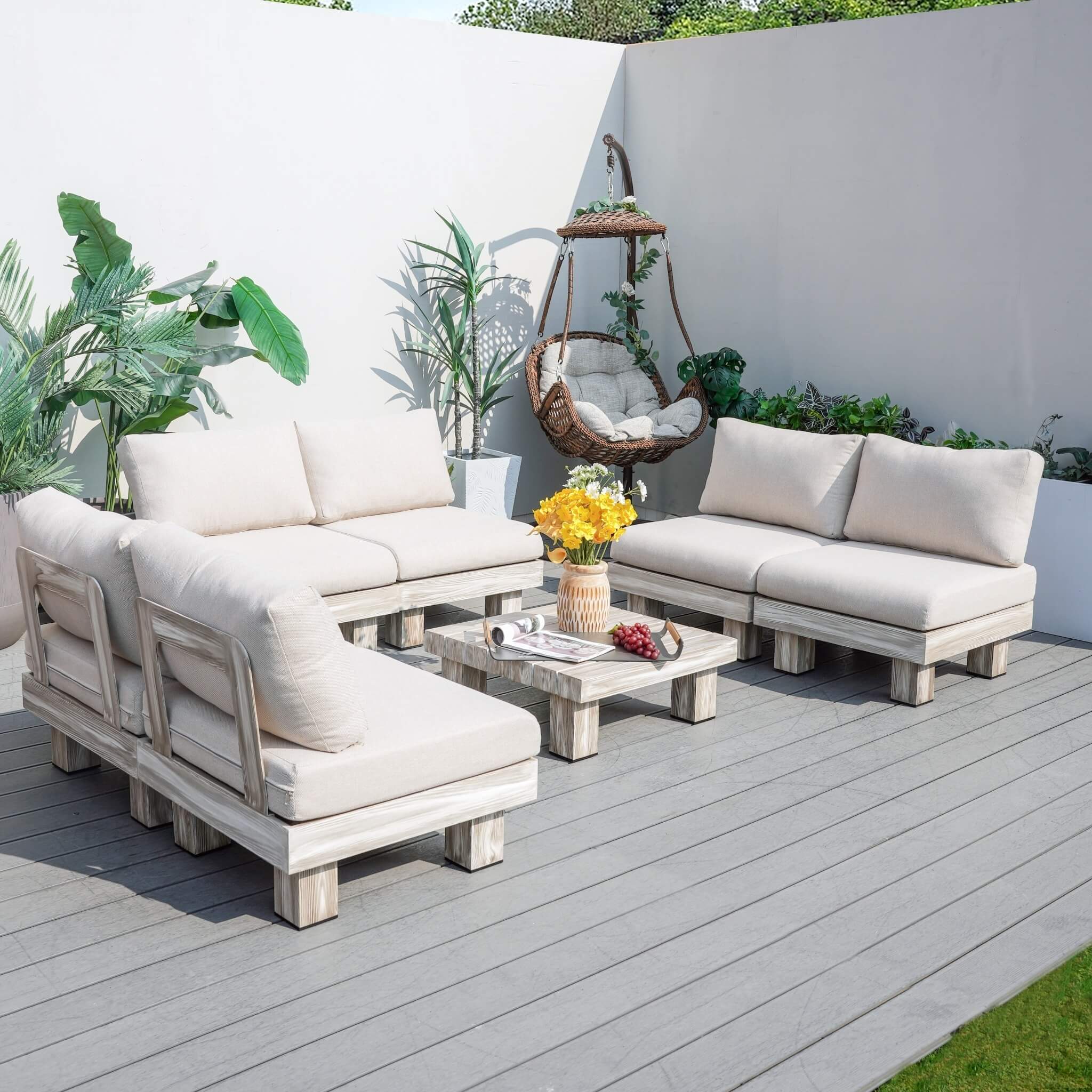 Monterey Modular Armless 6-Seat Sofa Set (PAS-2510-6S-Armless-SET)