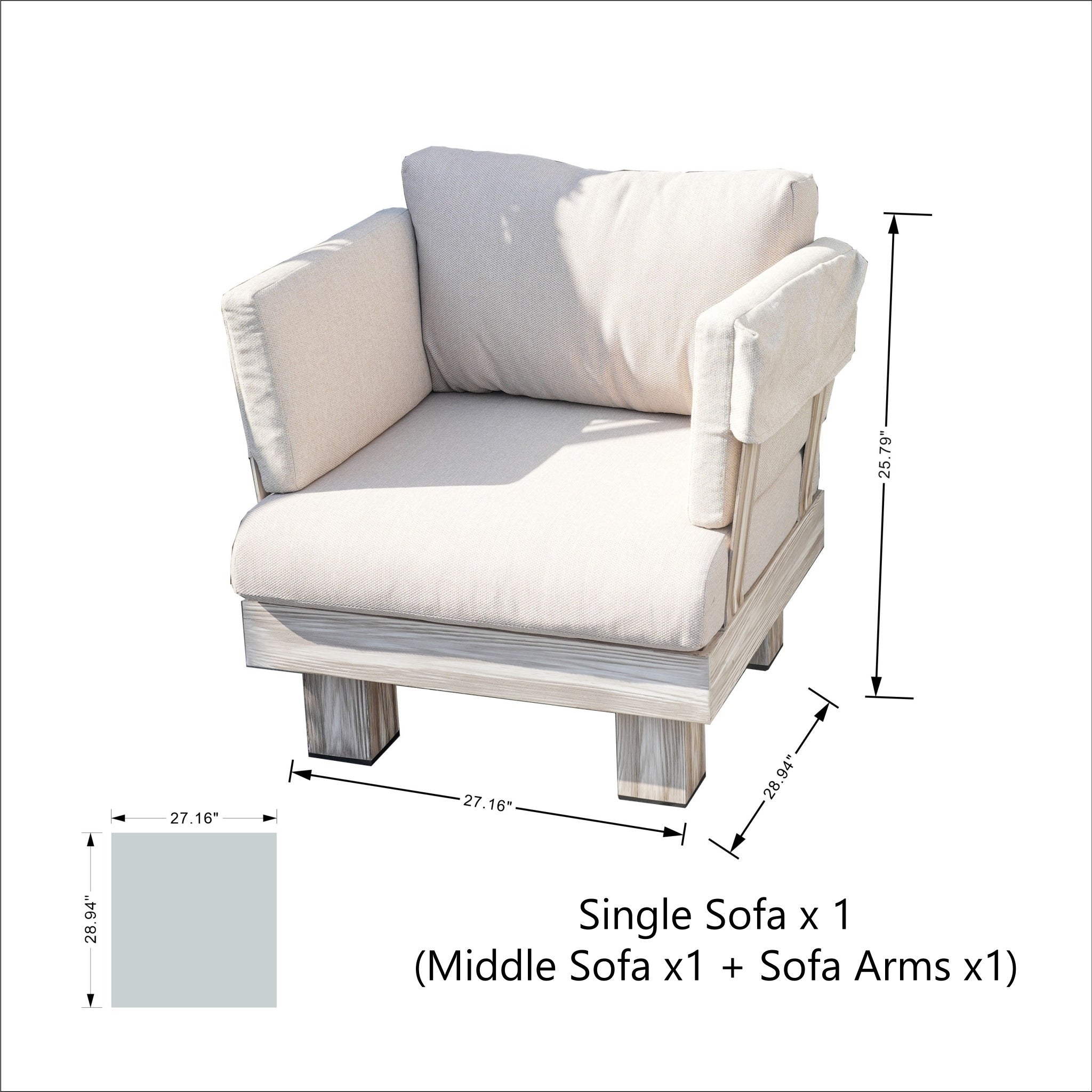 Monterey Modular 7-Seat Sofa Set (PAS-2510-7S-SET)
