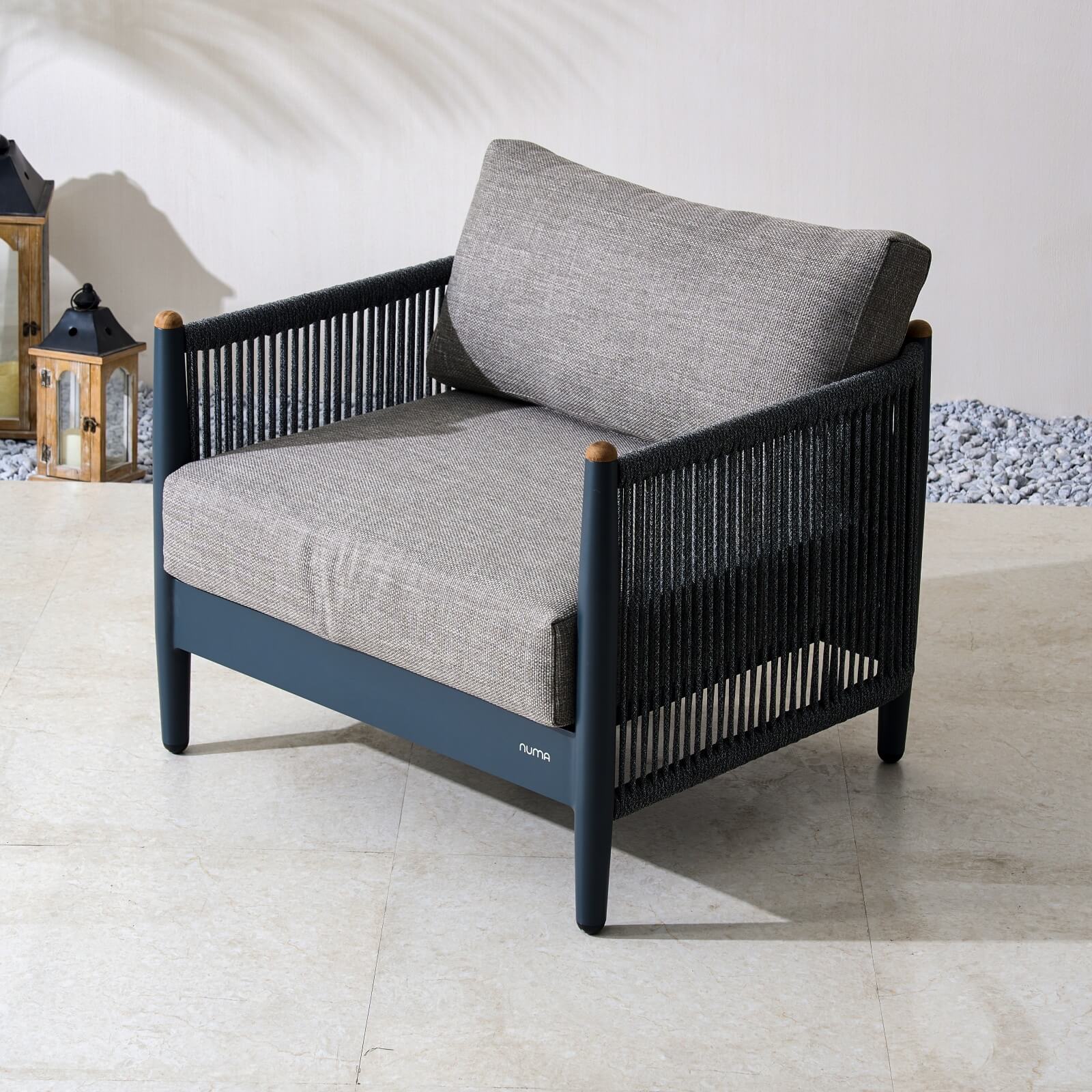 Numa-Style Nord 5-Seat Sofa Set with Rising Dining Table & Coffee Table