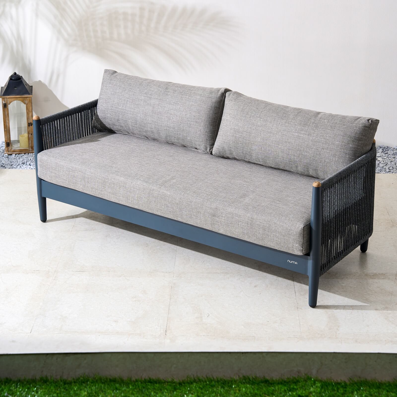 Numa-Style Nord 7-Seat Sofa Set with Rising Dining Table & Coffee Table with Footstool