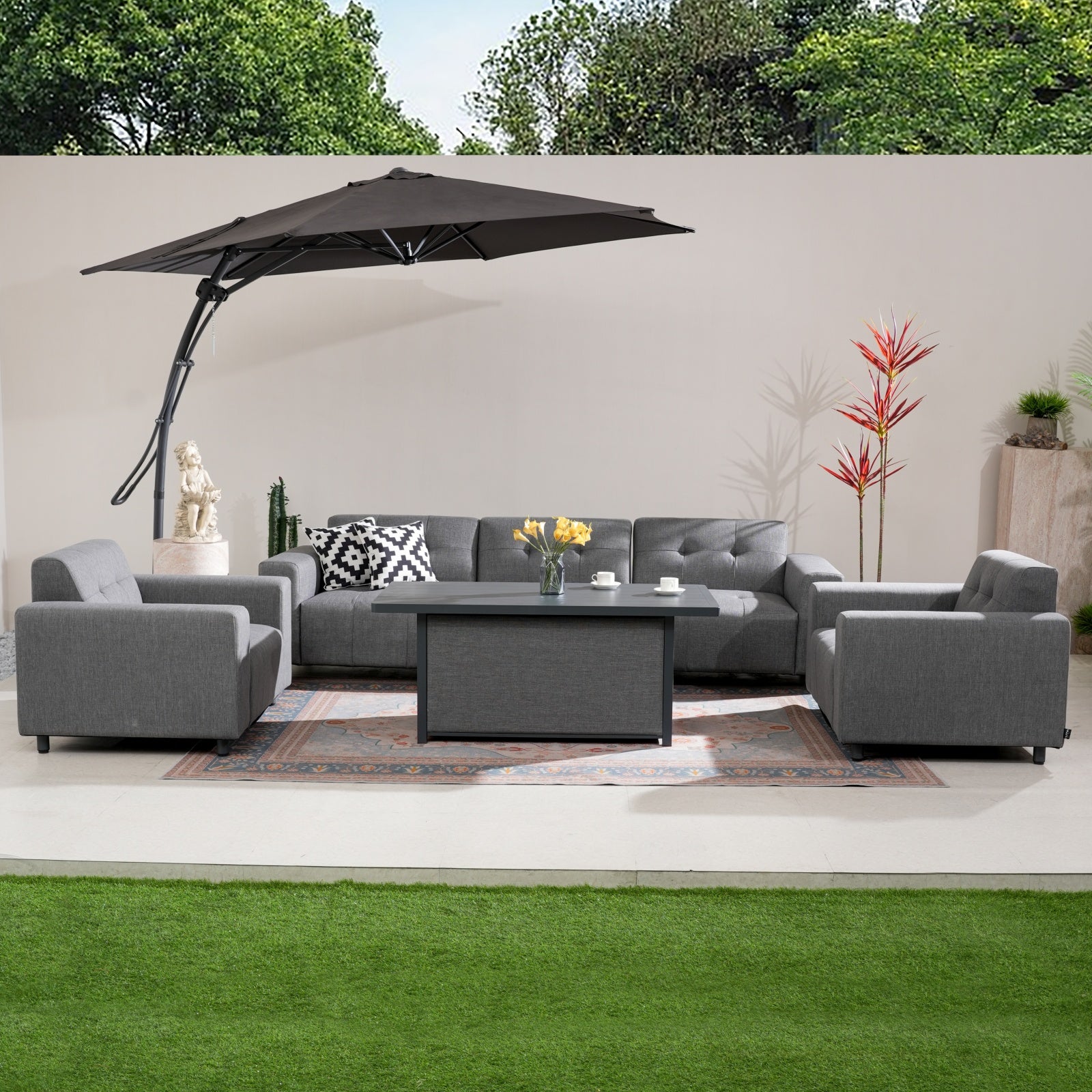 Numa-Style Tribeca 5-Seat Sofa Set with Lunar Coffee Table