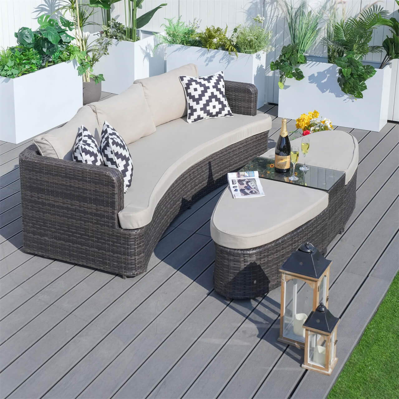 Outdoor Daybed Patio Furniture Sunbed
