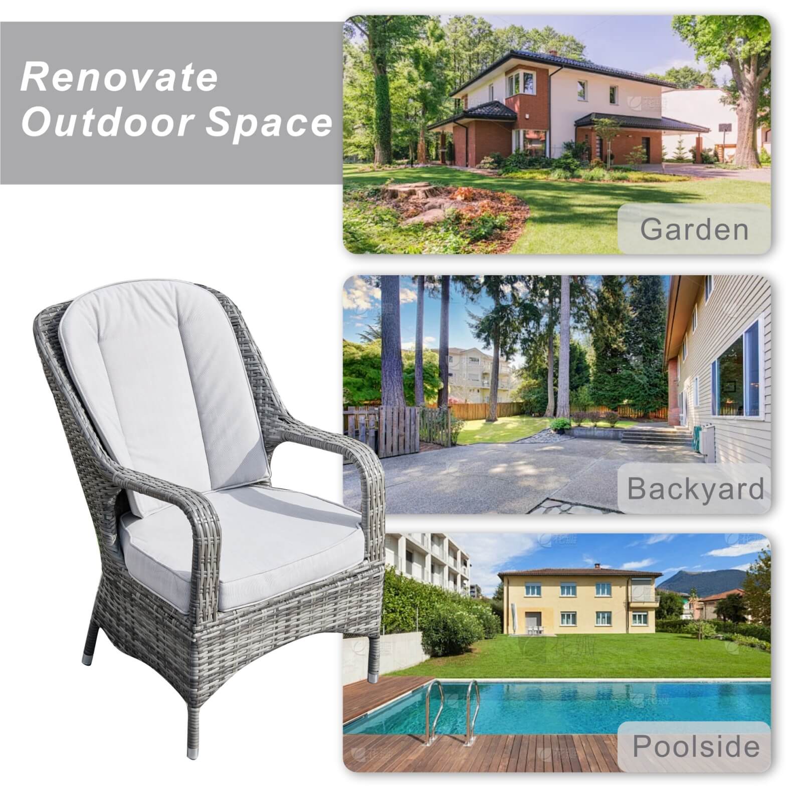 Parma Outdoor Rattan Armchairs – Set of 2 (PAC-009)