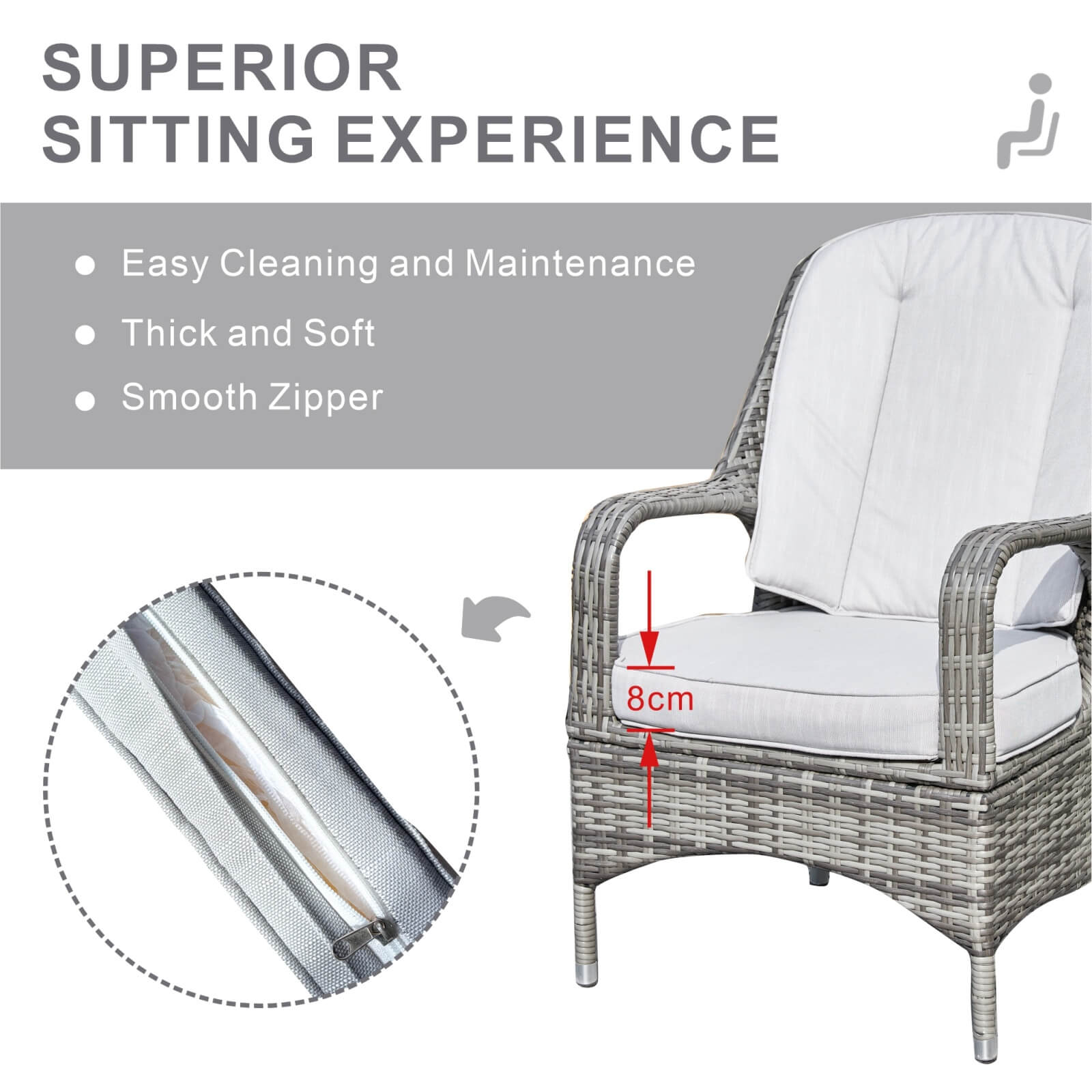 Parma Outdoor Rattan Armchairs – Set of 2 (PAC-009)