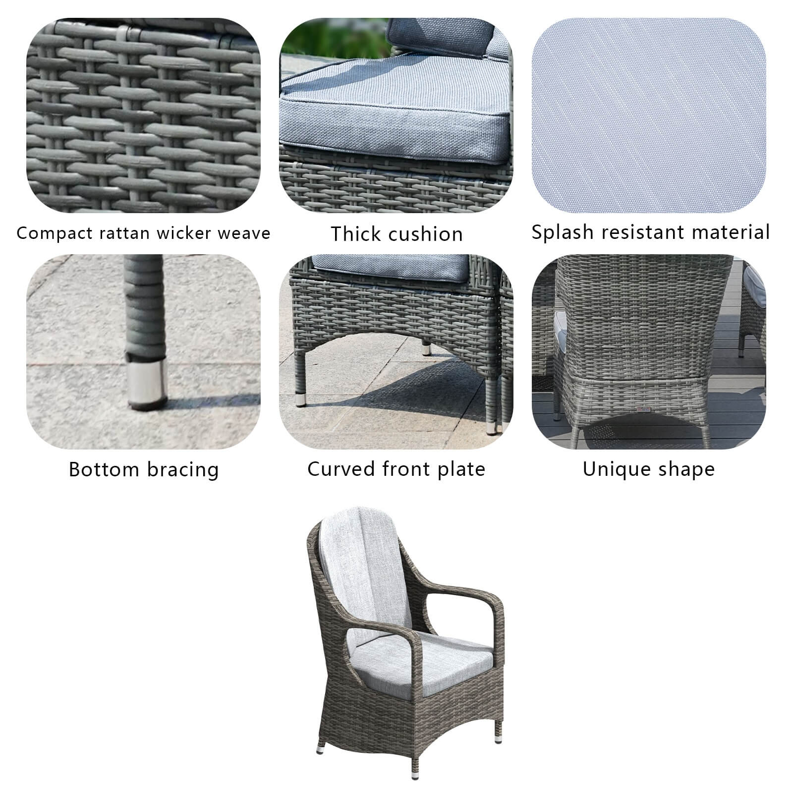 Parma Outdoor Rattan Armchairs – Set of 2 (PAC-009)