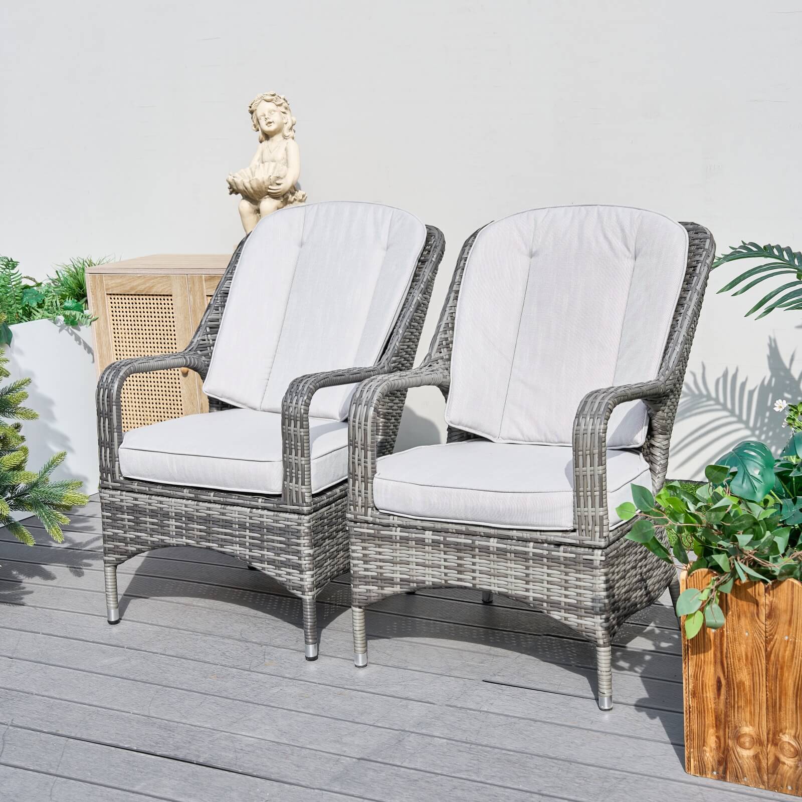 Parma Outdoor Rattan Armchairs – Set of 2 (PAC-009)