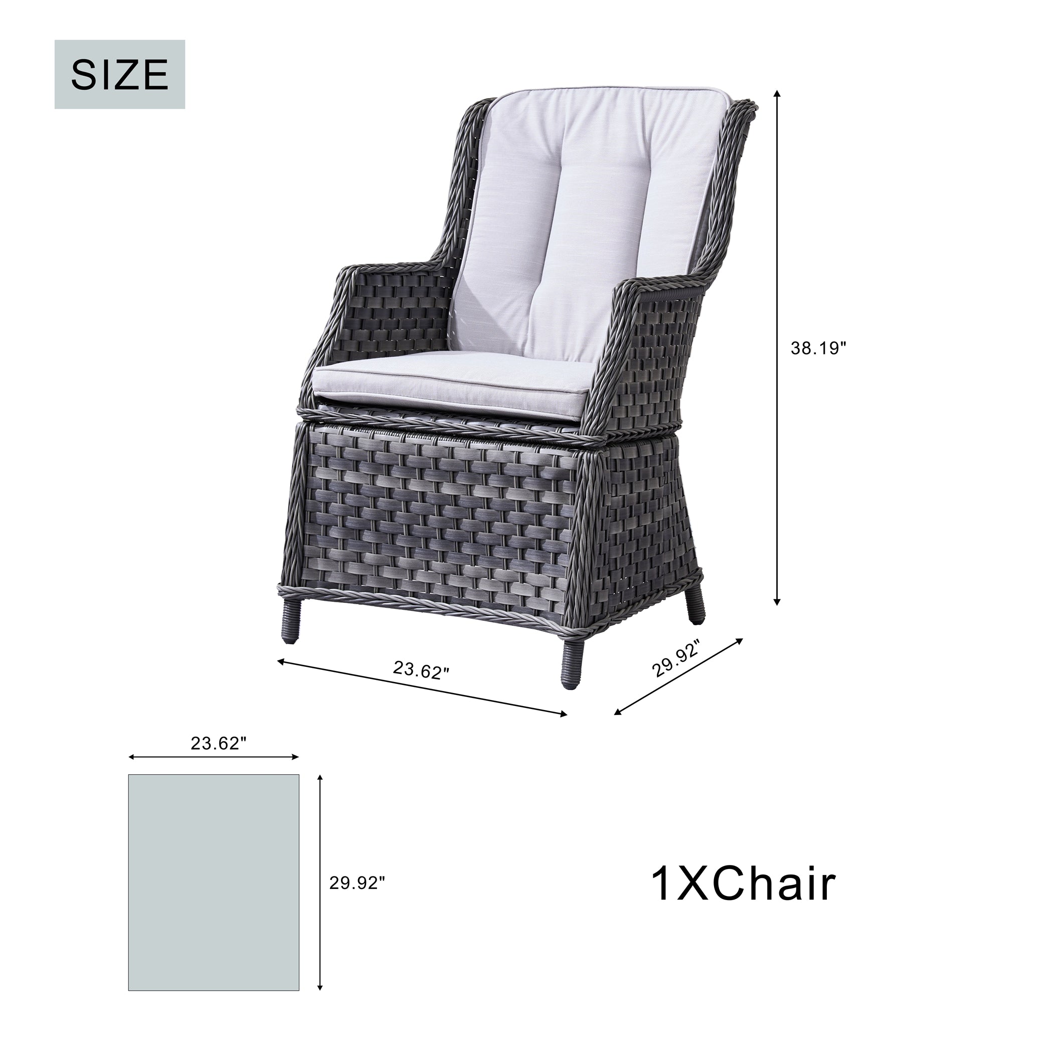 Ravenna 4-Seat Outdoor Dining Set – Round Dining Table (PAD-1709+010)