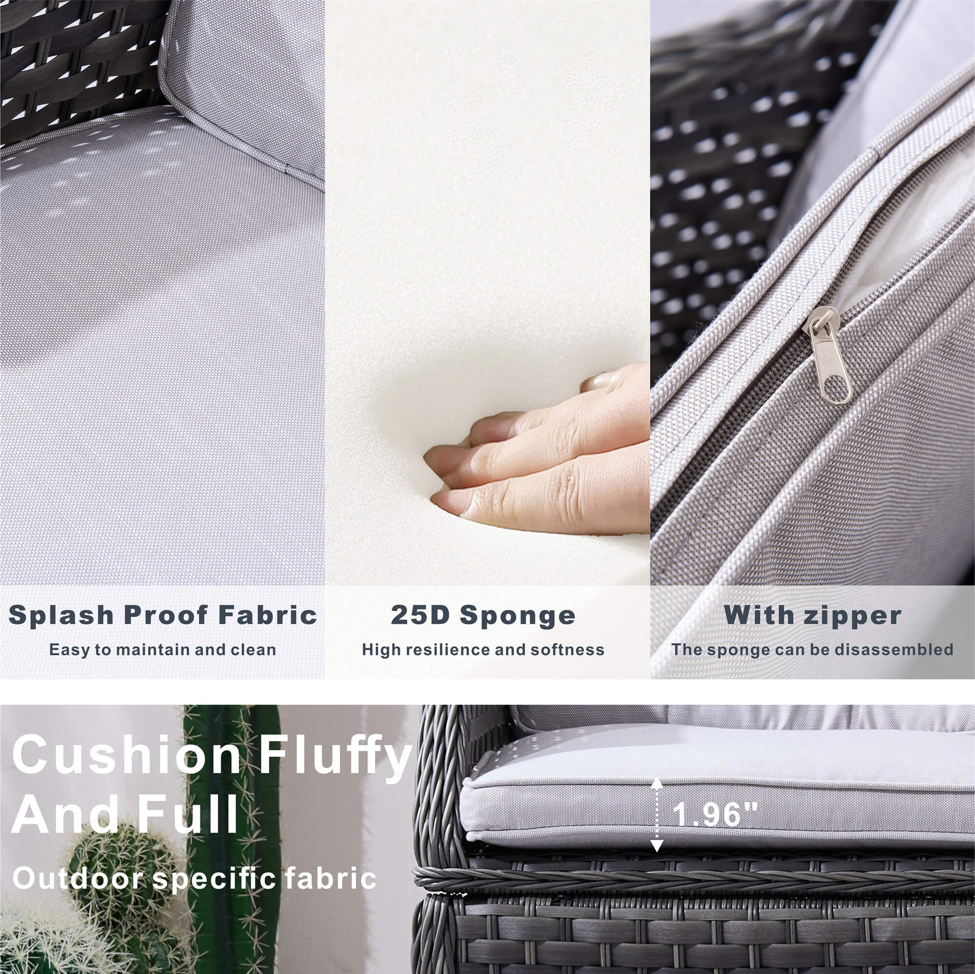 Ravenna 4-Seat Outdoor Dining Set – Round Dining Table (PAD-1709+010)