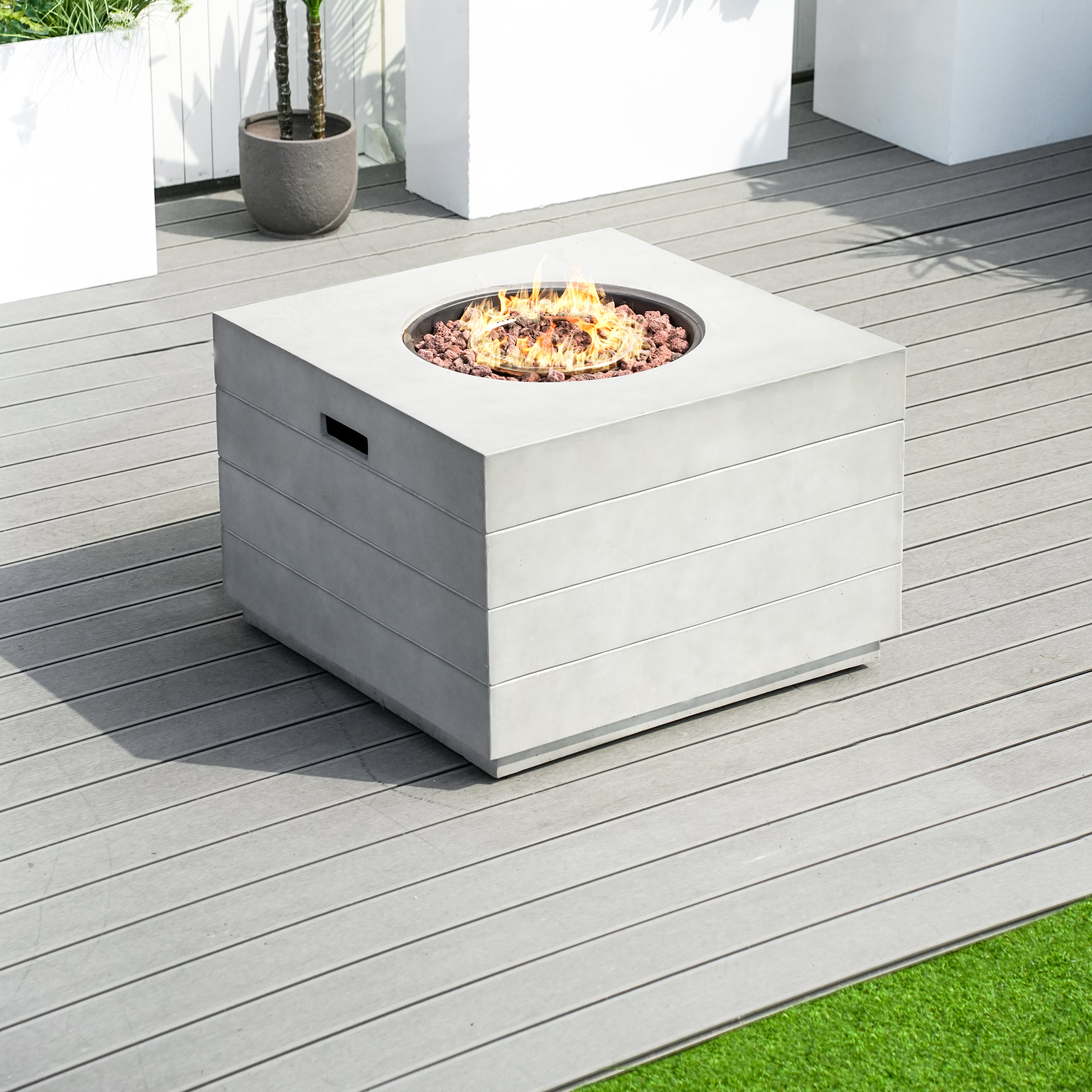 Venetian Square Fire Pit Table for Outdoor Use (PAG-2140)