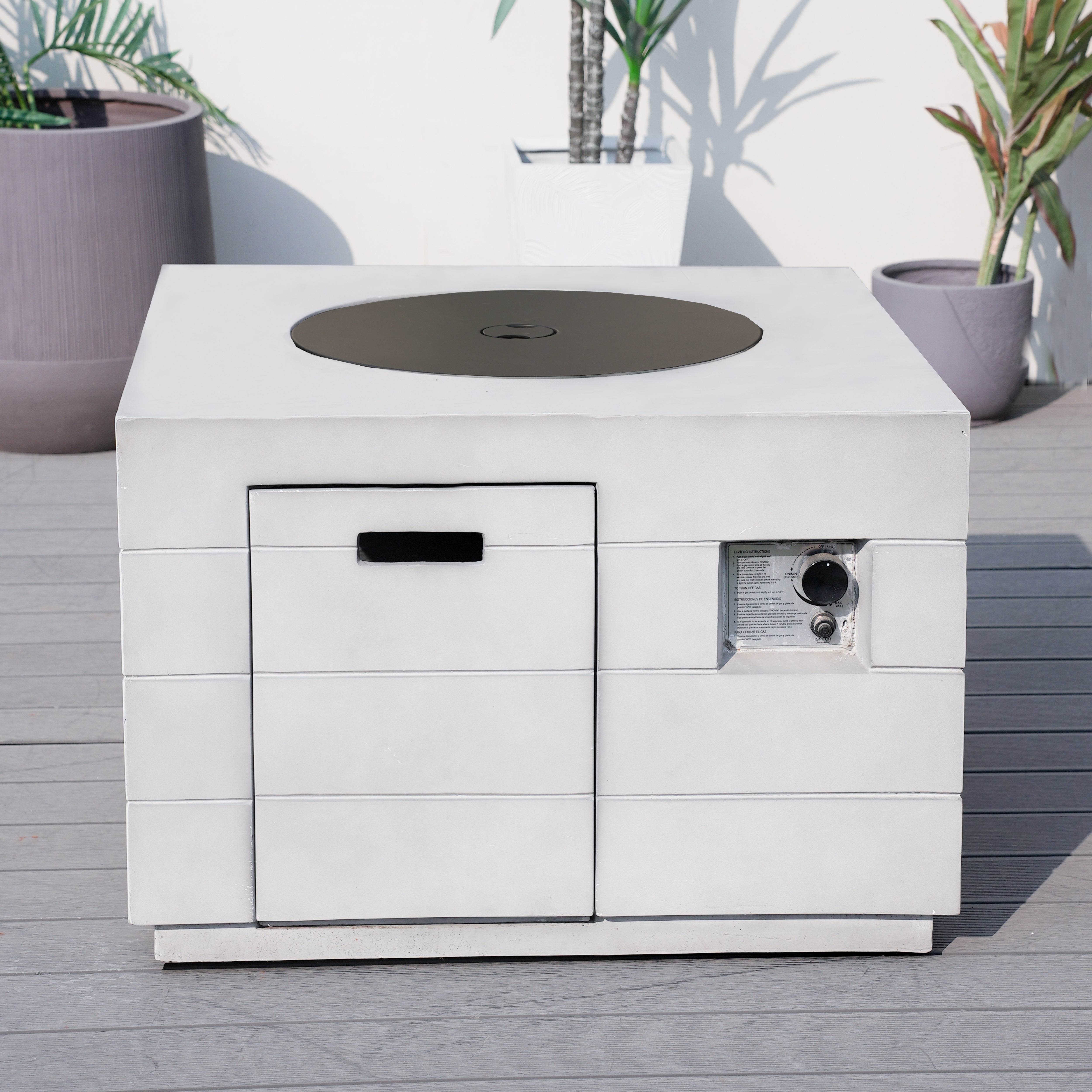 Venetian Square Fire Pit Table for Outdoor Use (PAG-2140)