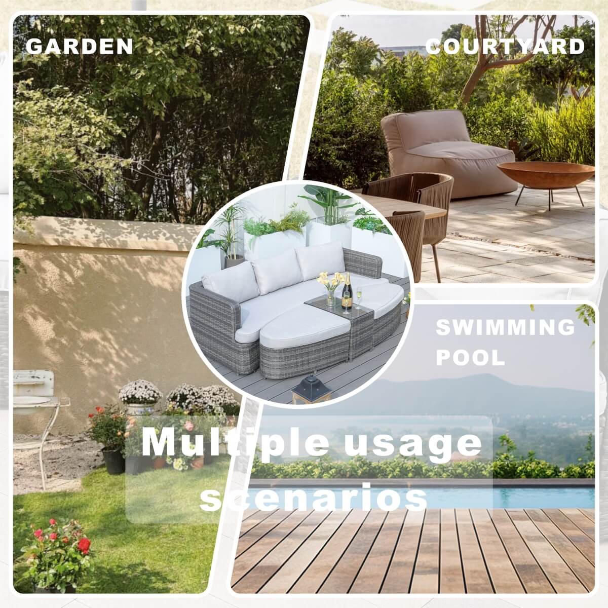 Outdoor Daybed (PAL-1202)