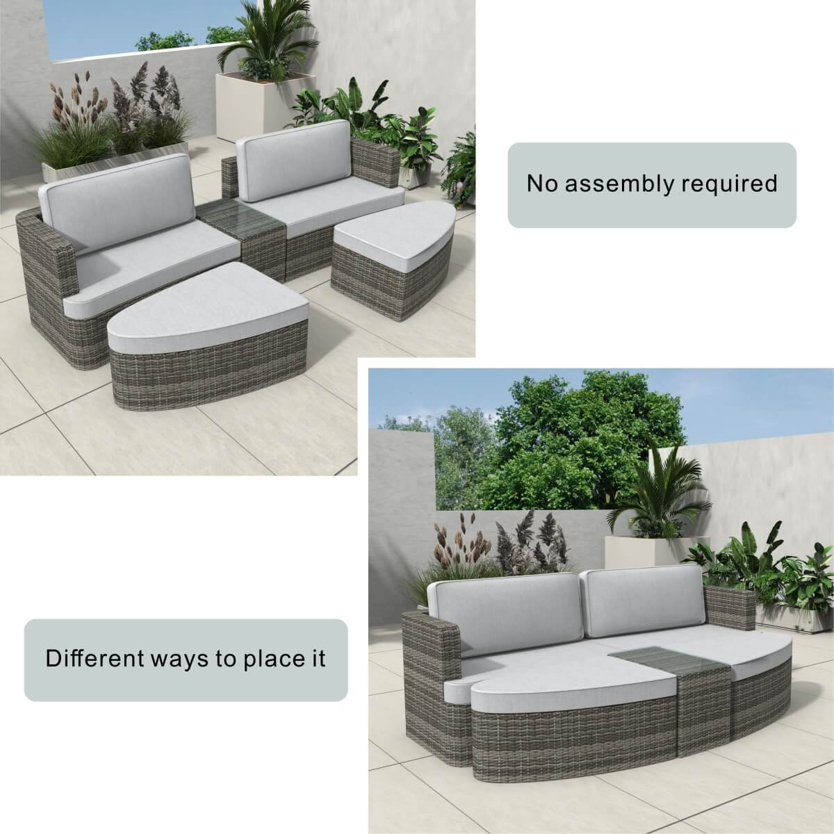 Outdoor Daybed (PAL-1202)