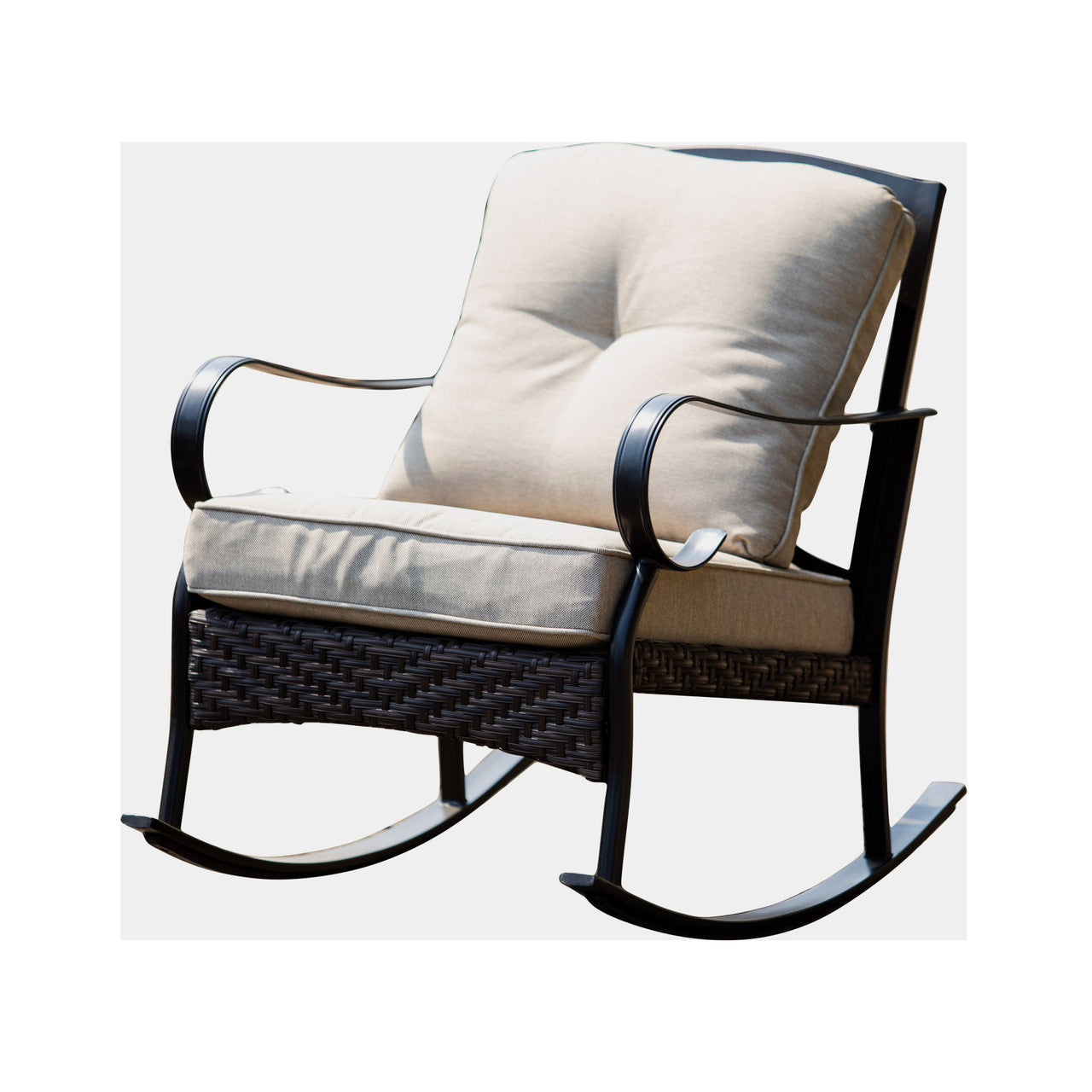 Elegant Rocking Chair and Three-Seater Sofa Set – Paired with Functional Side Table and Coffee Table for a Perfect Home Experience PAS-2025-Set