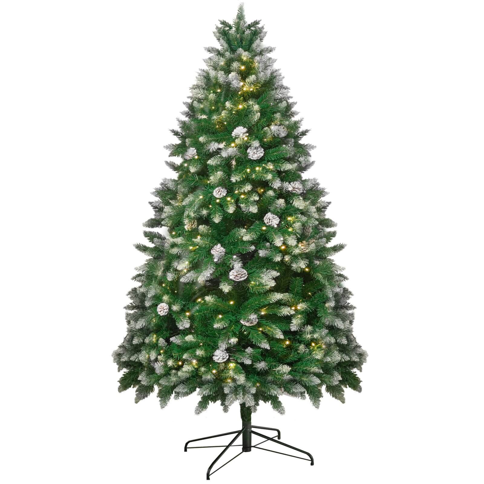 Luxury 5/6/7FT Prelit Artificial smart christmas tree xmas tree PE decorative christmas trees