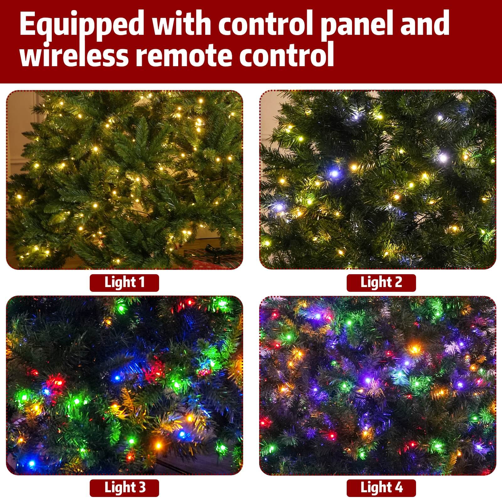 The latest model featuring lights of 5/6/7ft in different heights for Christmas tree atmosphere decoration