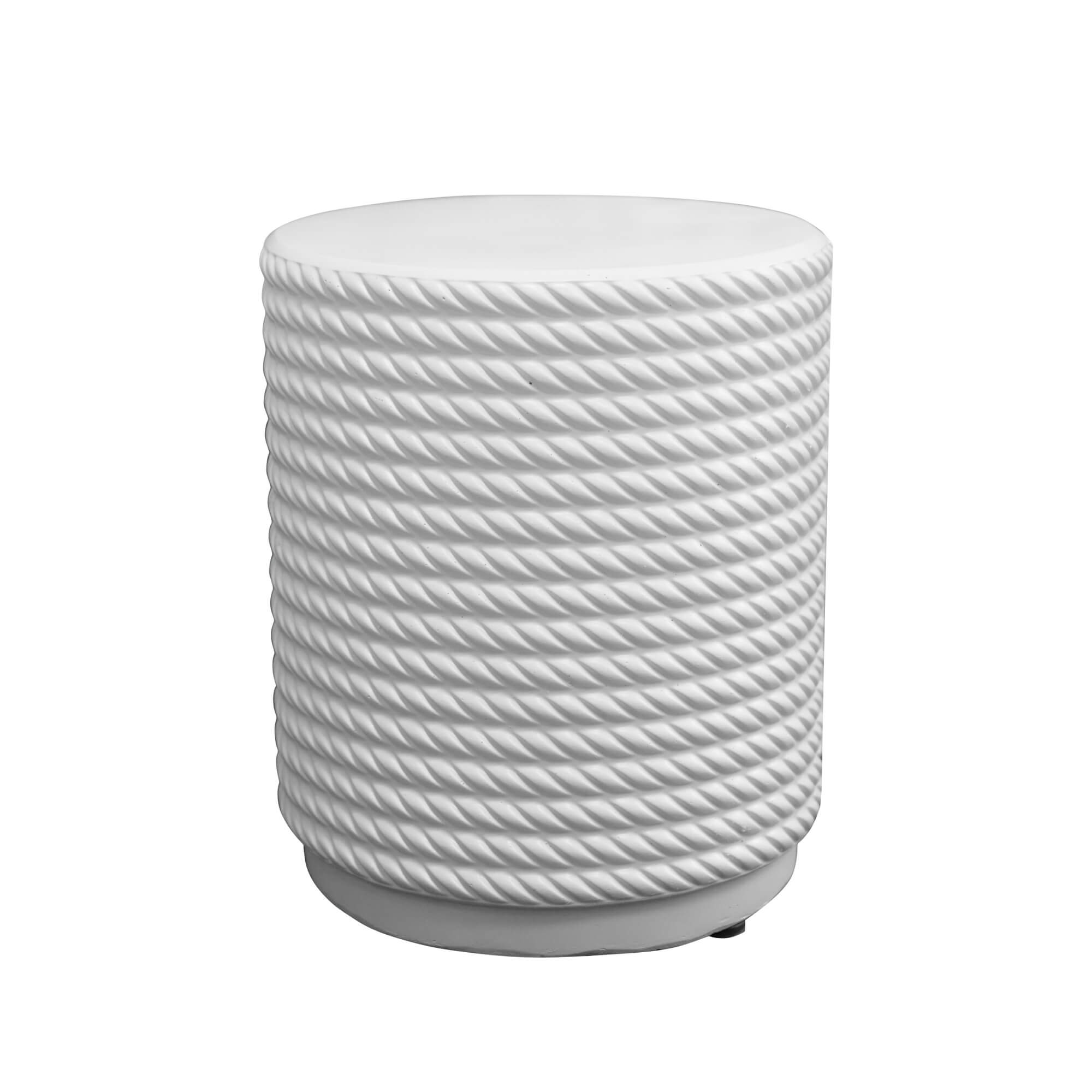 White Waterproof Fashionable Side Table – Durable and Stylish Outdoor Accent